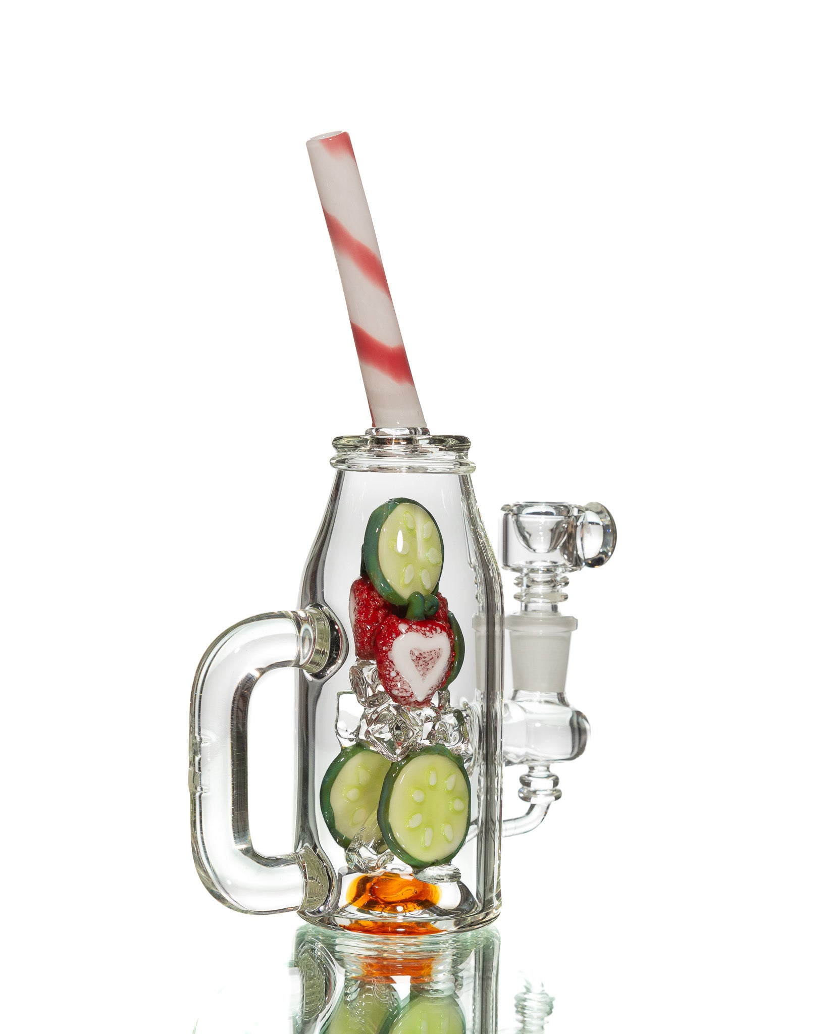 Empire Glassworks - Icy Strawberry Cucumber Detox Water Pipe