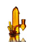 Digger Glass - Orange Short Crystal Bubbler