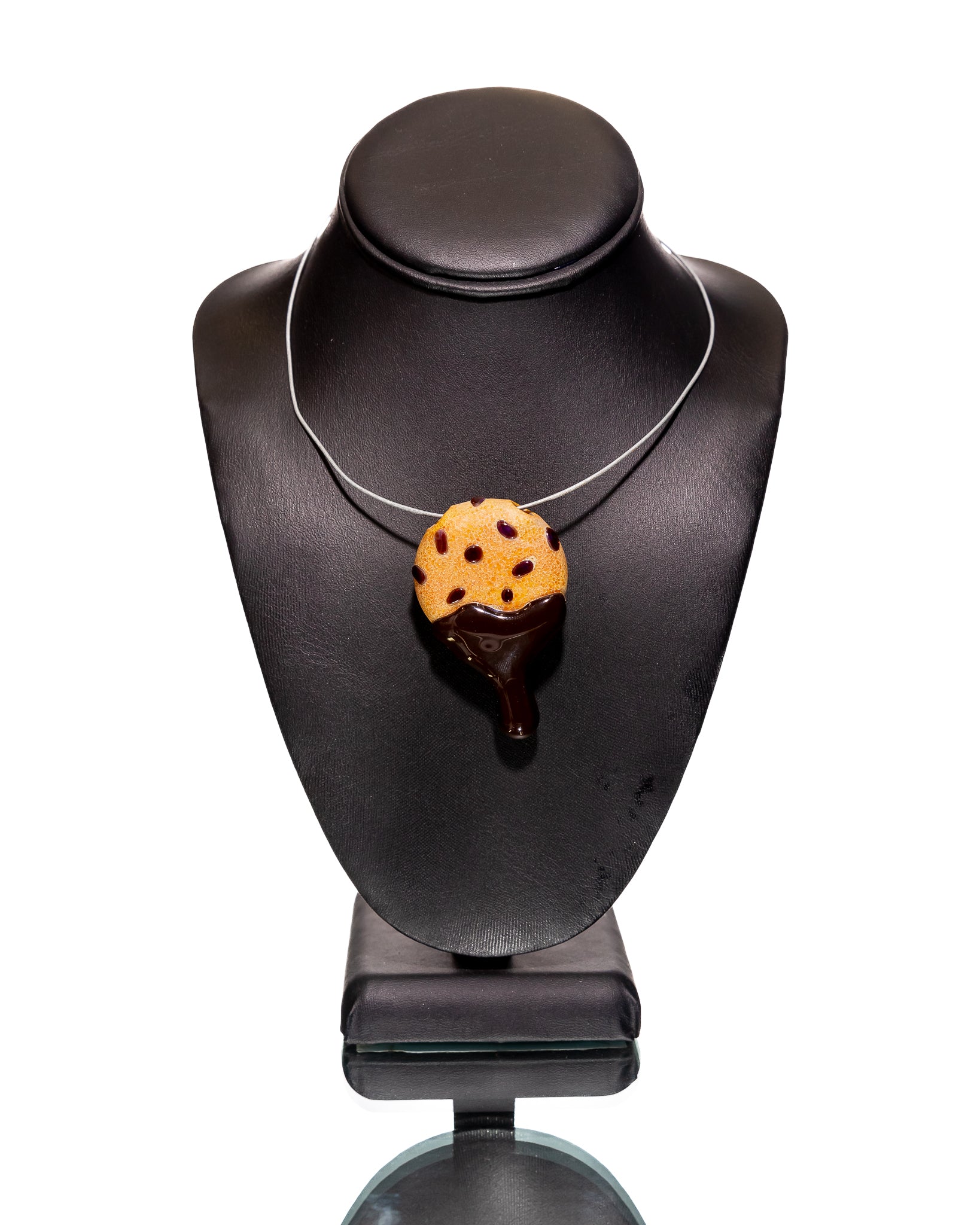 Rob Morrison Glass - Chocolate Covered Cookie Pendant