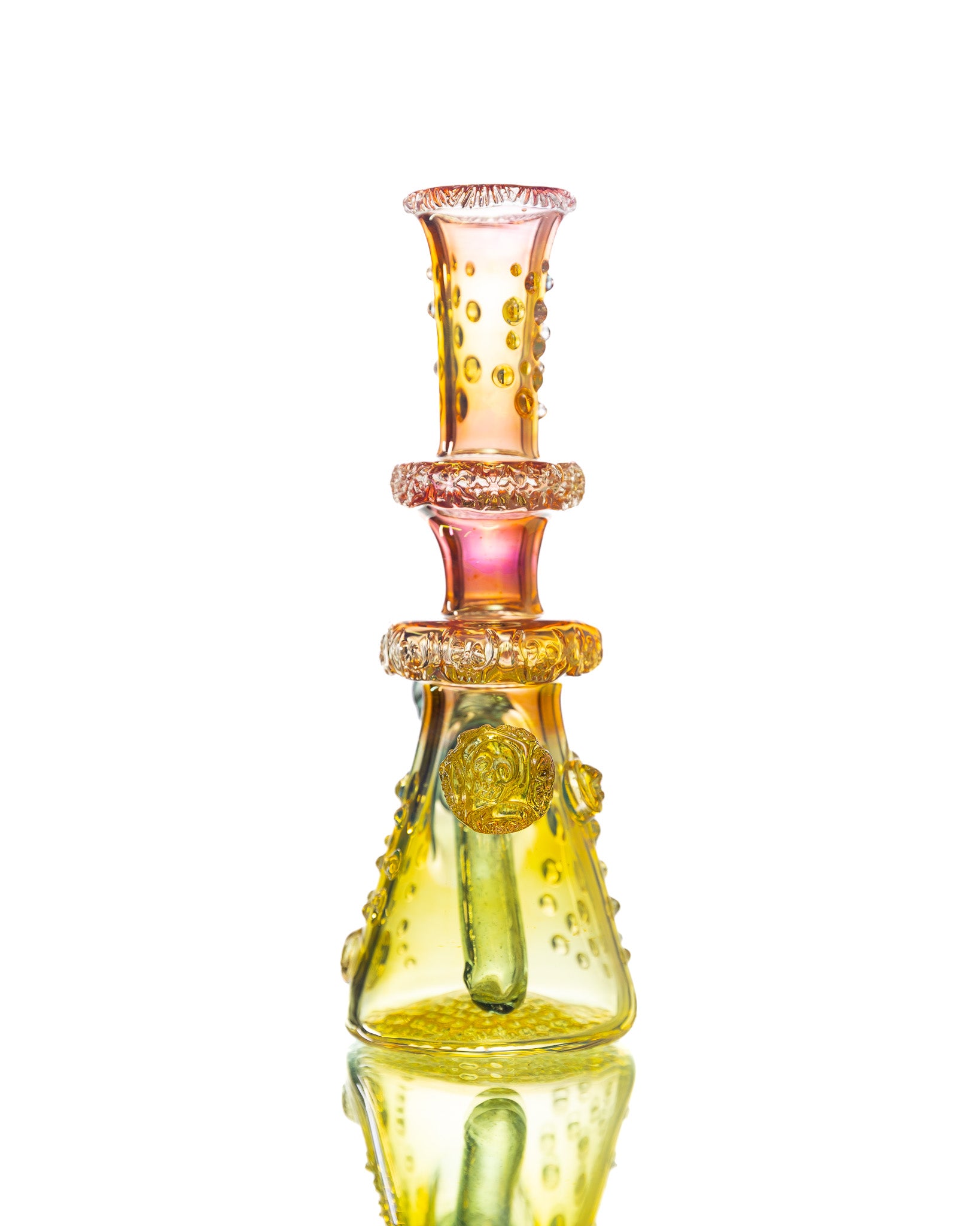 Hensley Glass - Poison Bottle Jammer - Yellow, Pink & Blue