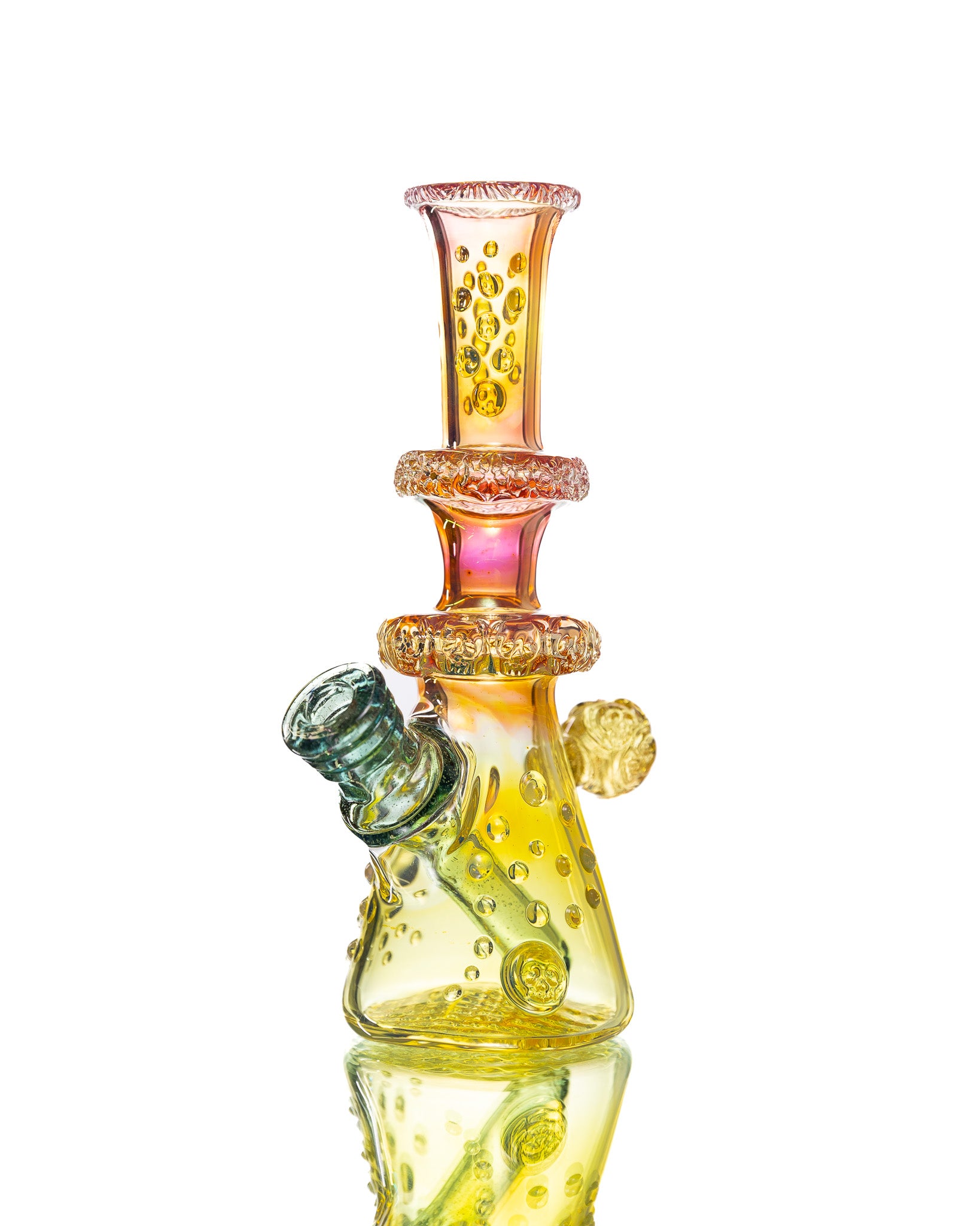 Hensley Glass - Poison Bottle Jammer - Yellow, Pink & Blue