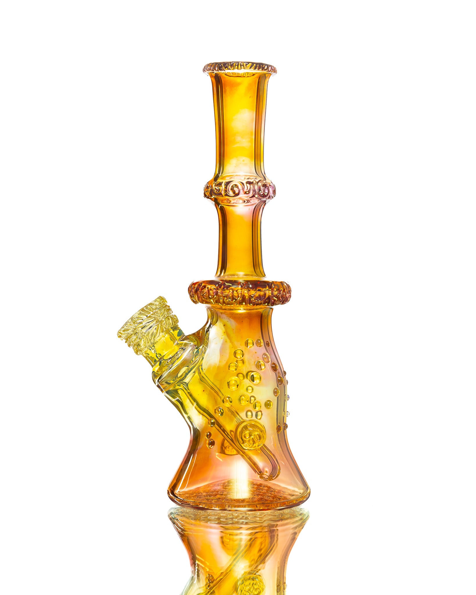 Hensley Glass - Orange/Yellow Poison Bottle Rig