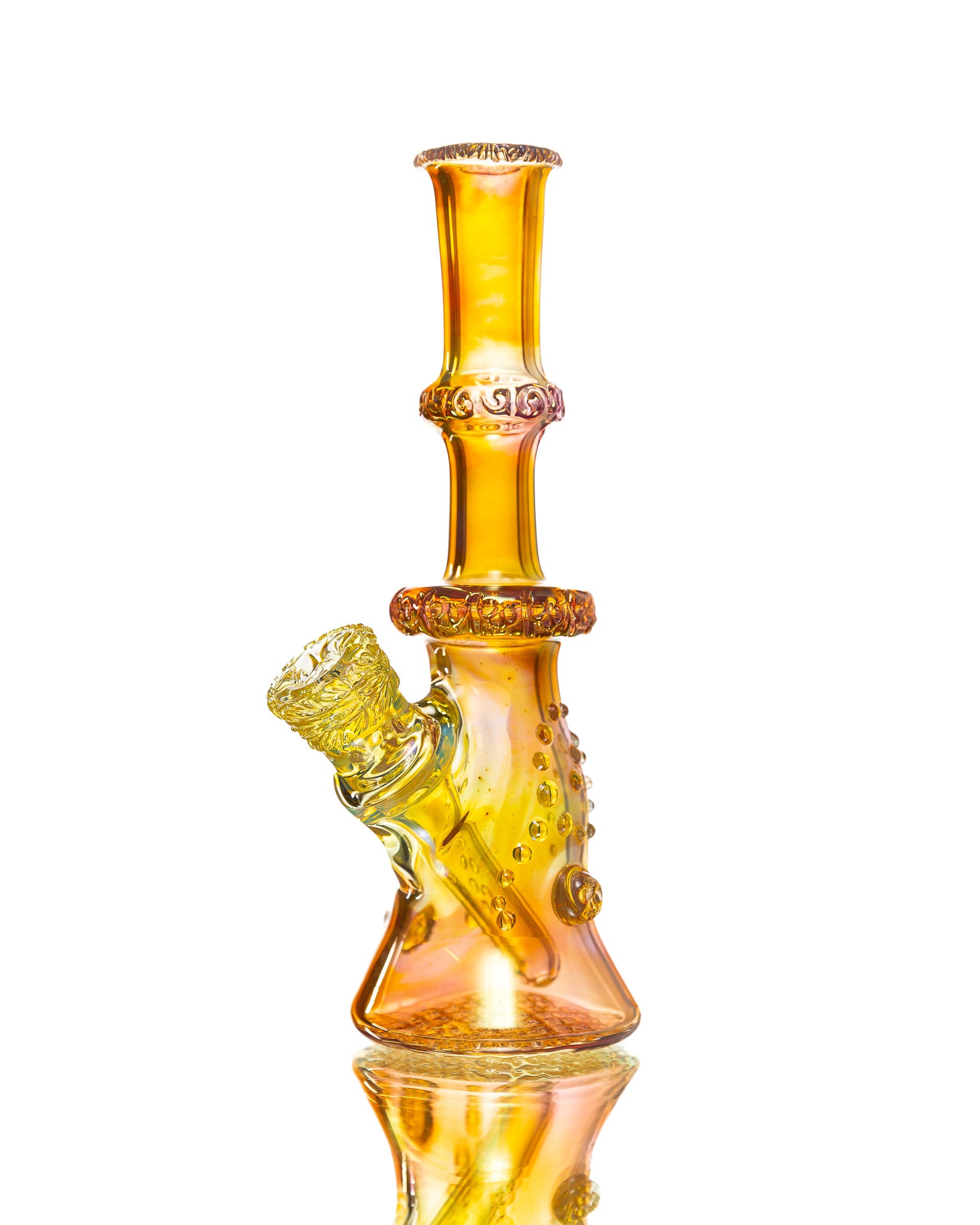 Hensley Glass - Poison Bottle Jammer - Orange & Yellow