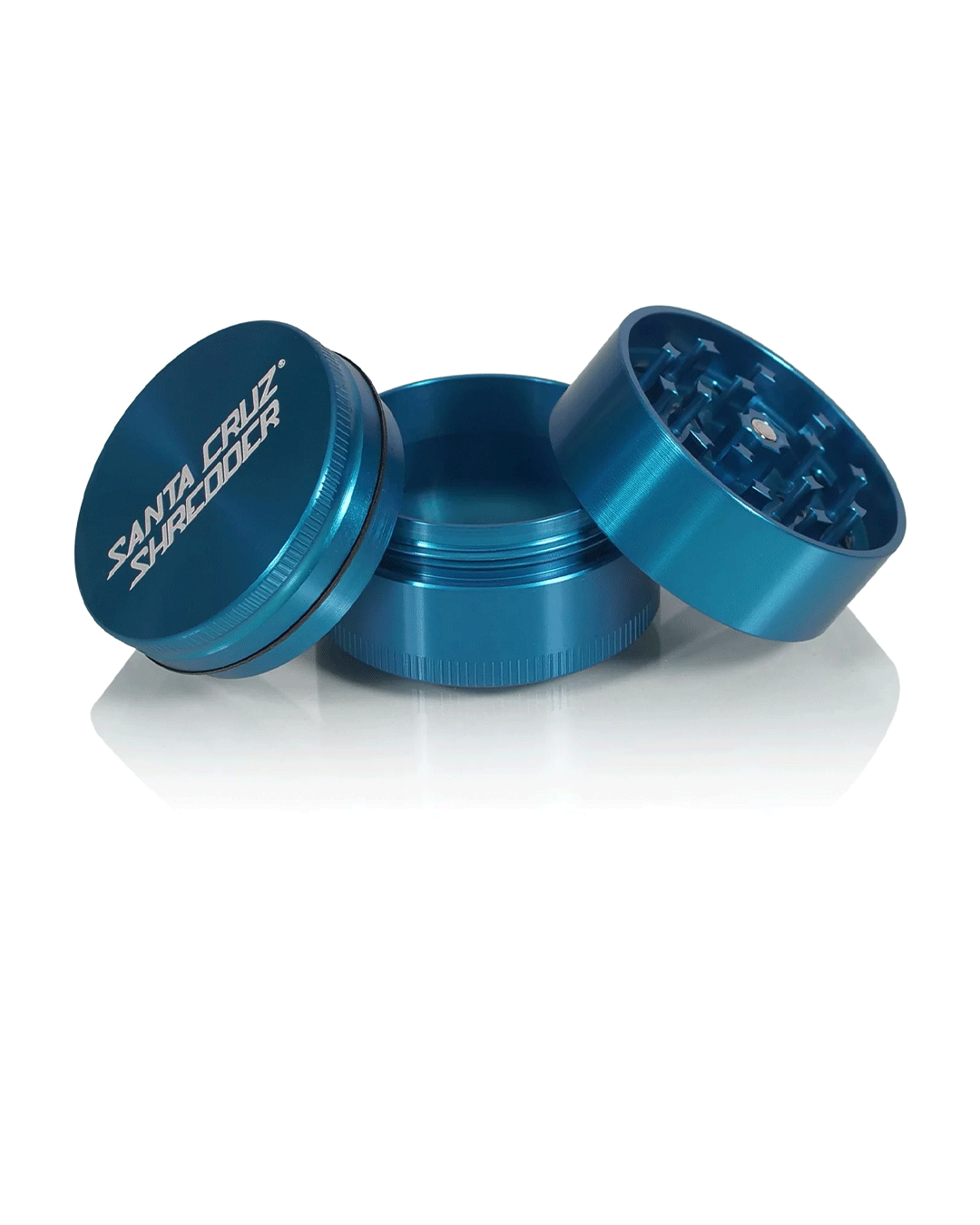 Santa Cruz Shredder - Aluminum 3 Piece Herb Grinders - Medium