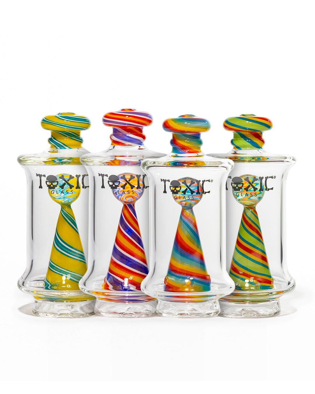 Toxic Glass - Puffco Attachment - Candyland Twist Cone
