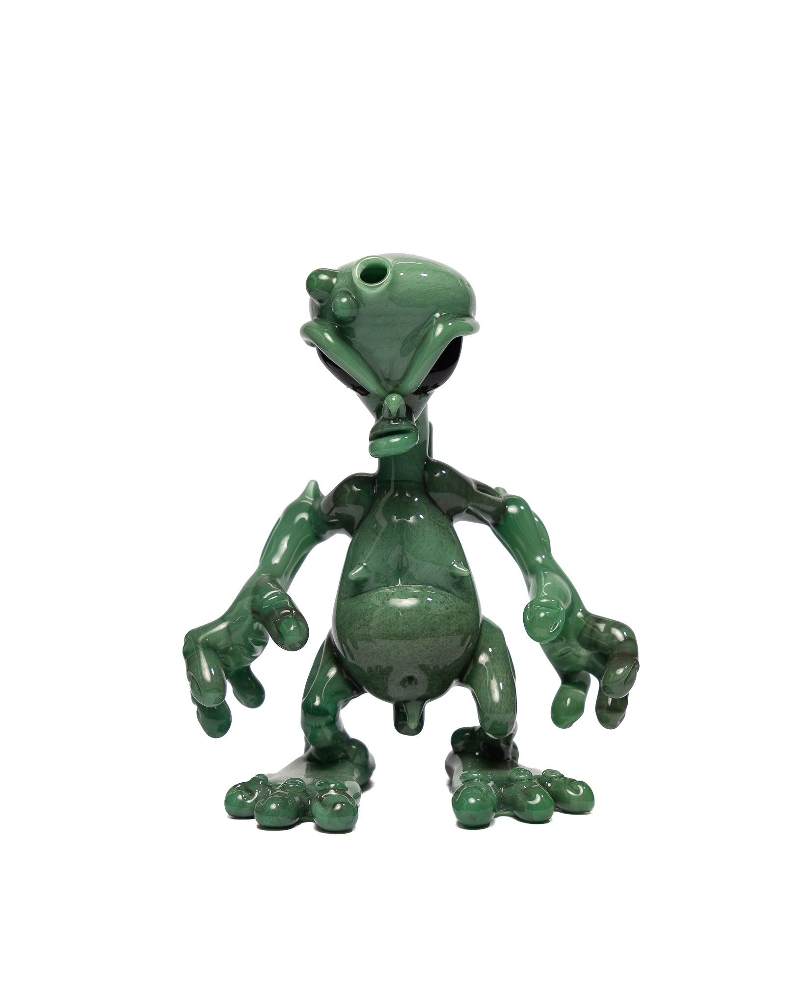 Al's Boro Creations - Standing Green Alien