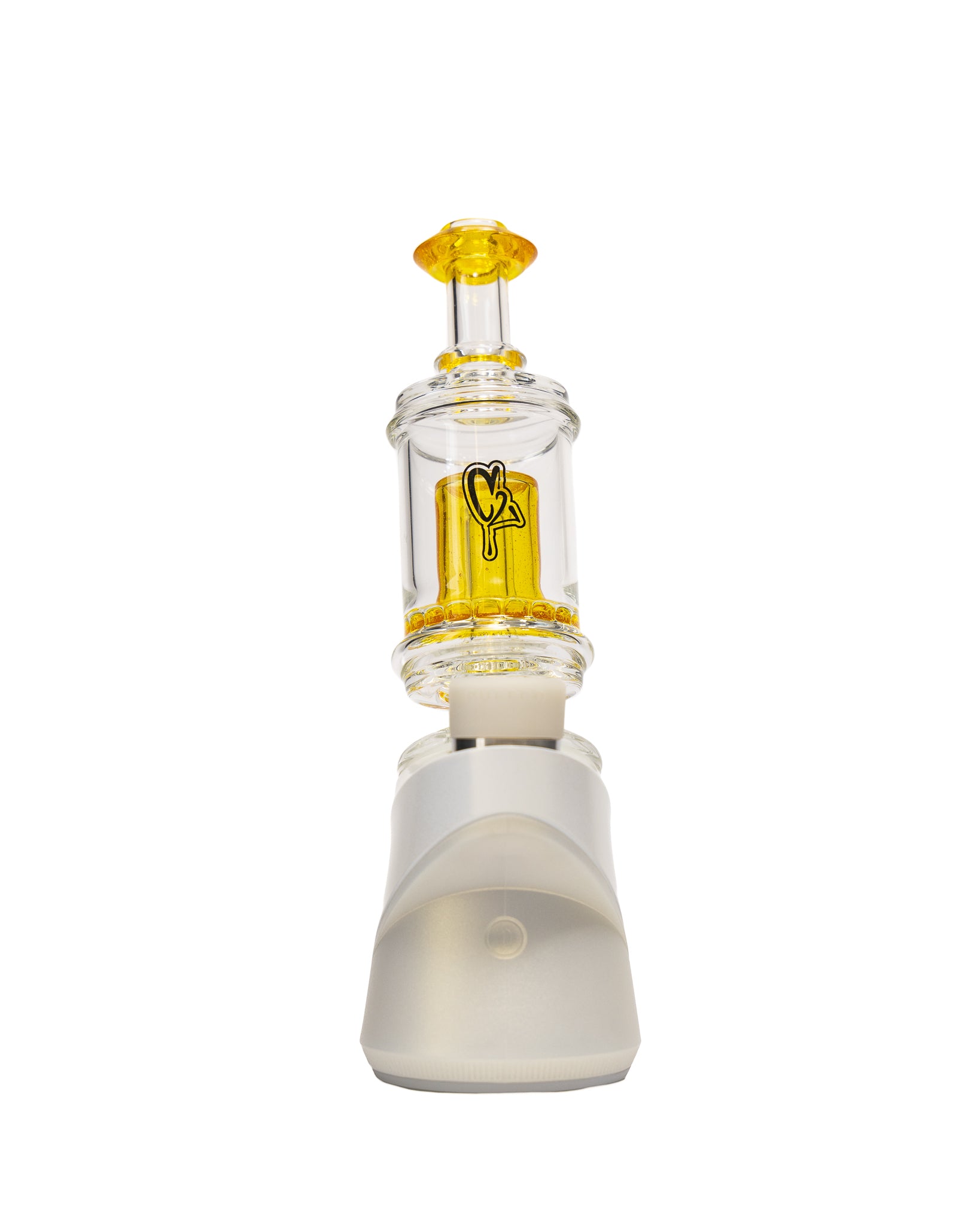 C2 Custom Creations - Clear/Yellow Puffco Attachment
