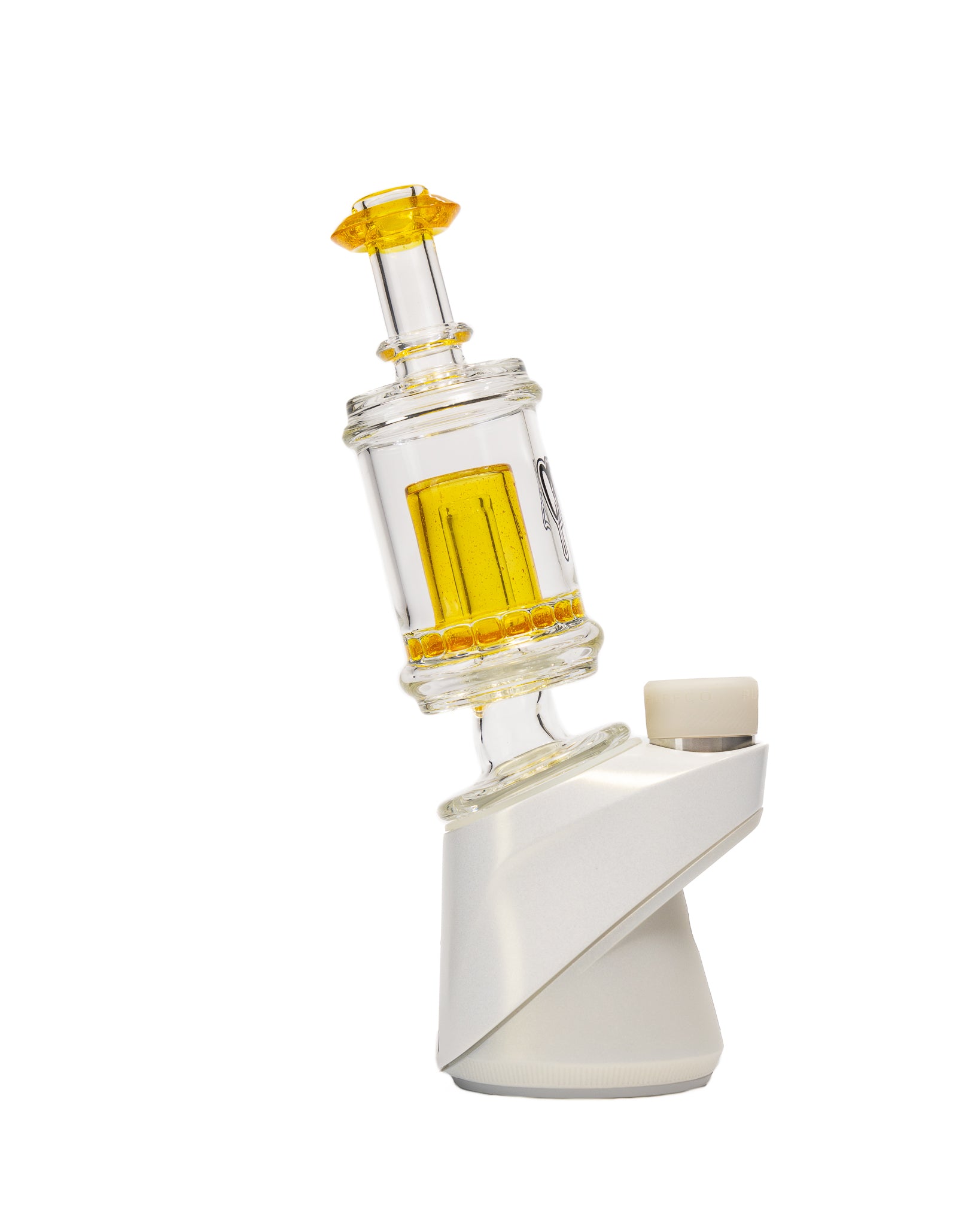 C2 Custom Creations - Puffco Attachment - Clear & Yellow