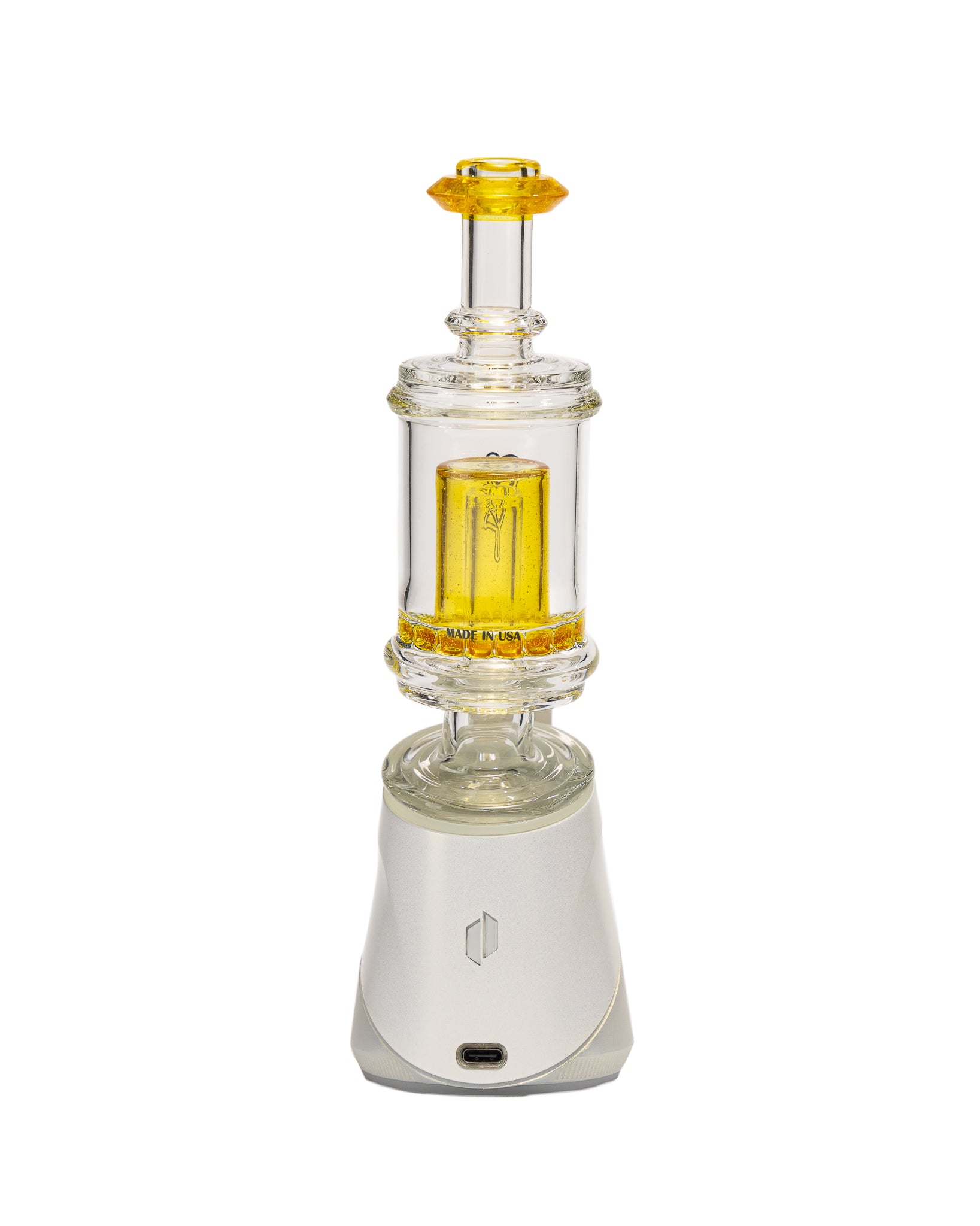 C2 Custom Creations - Clear/Yellow Puffco Attachment