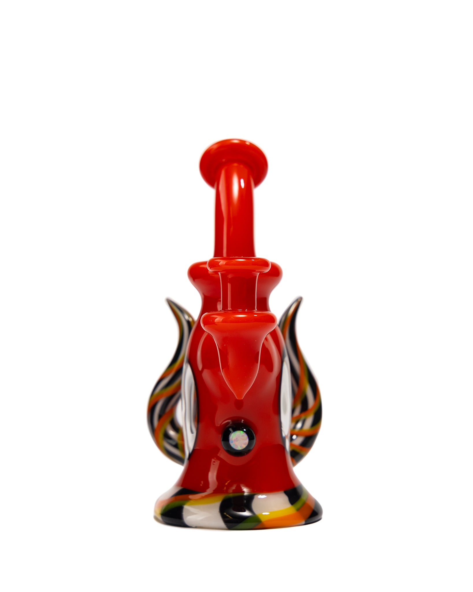 OTW Glass - Red/Clear Mini Tube w/ Slurper Set