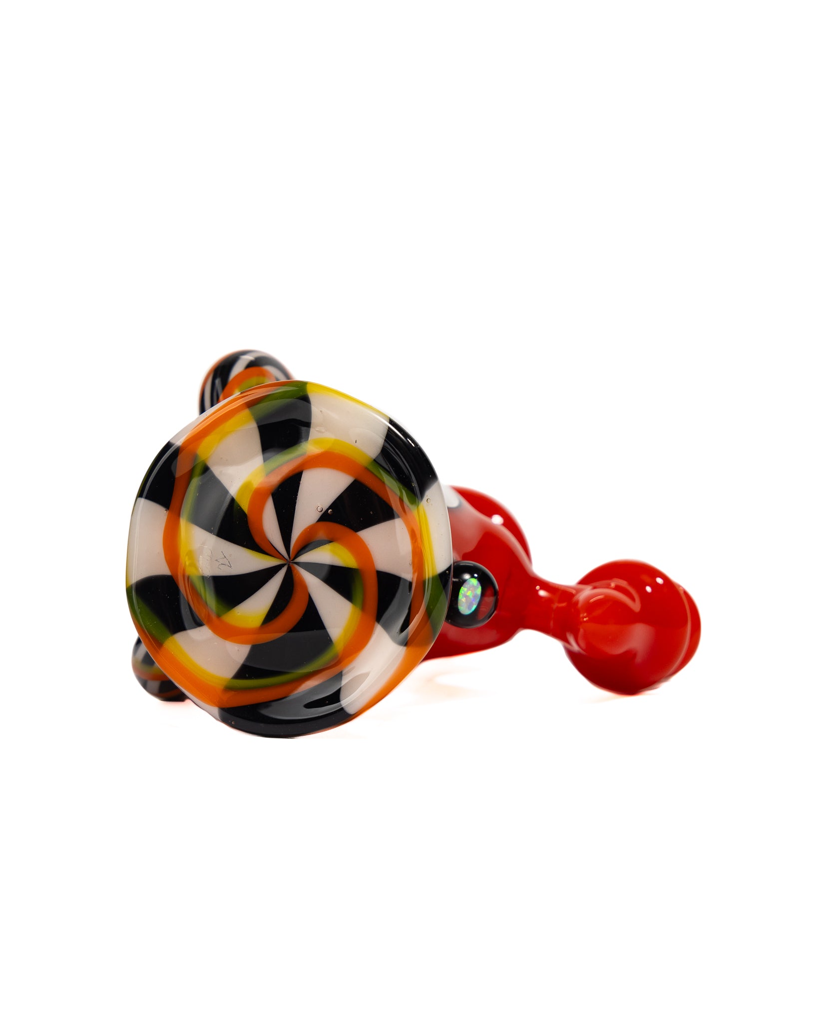 OTW Glass - Red/Clear Mini Tube w/ Slurper Set