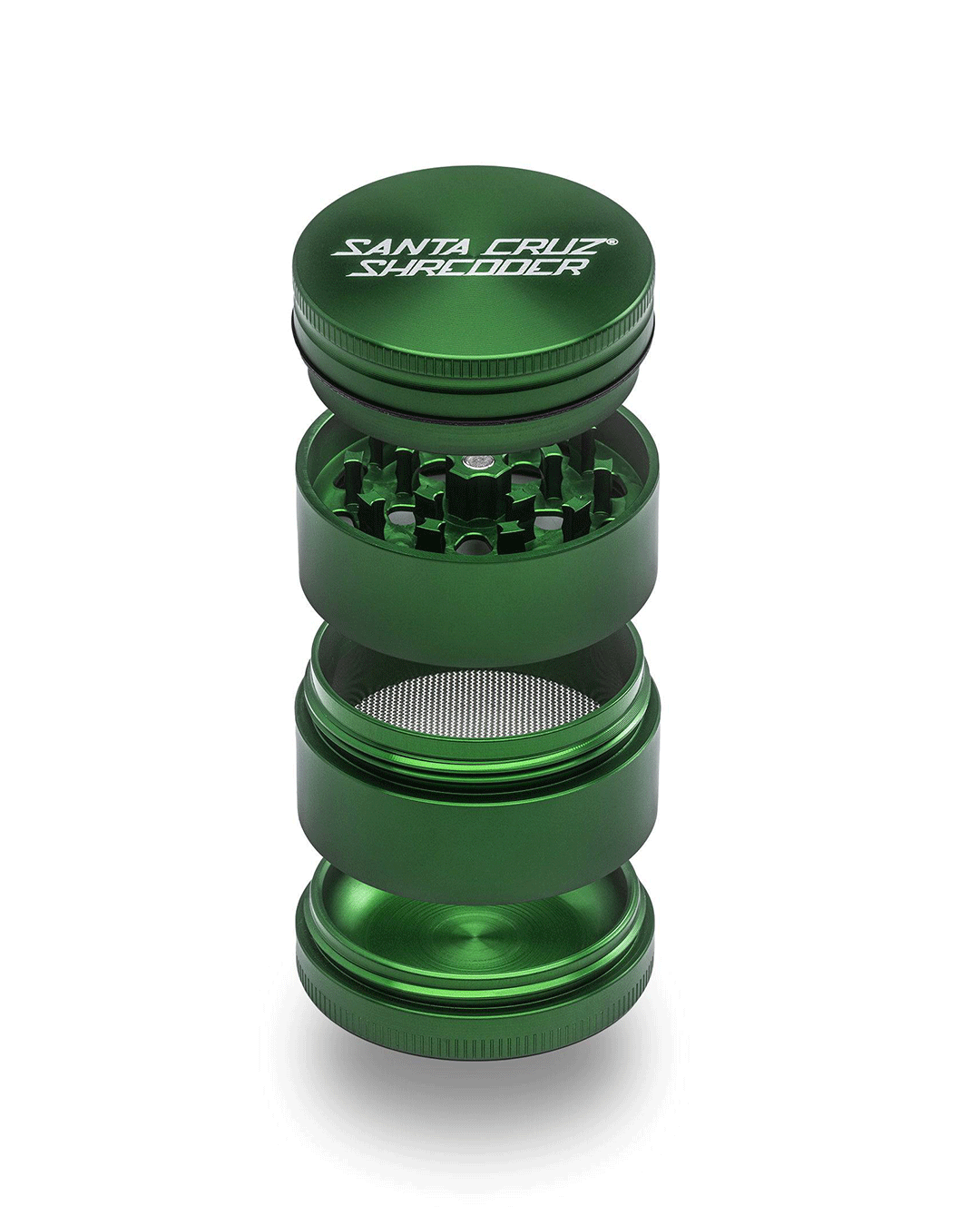 Santa Cruz Shredder - Aluminum 4 Piece Herb Grinders - Medium