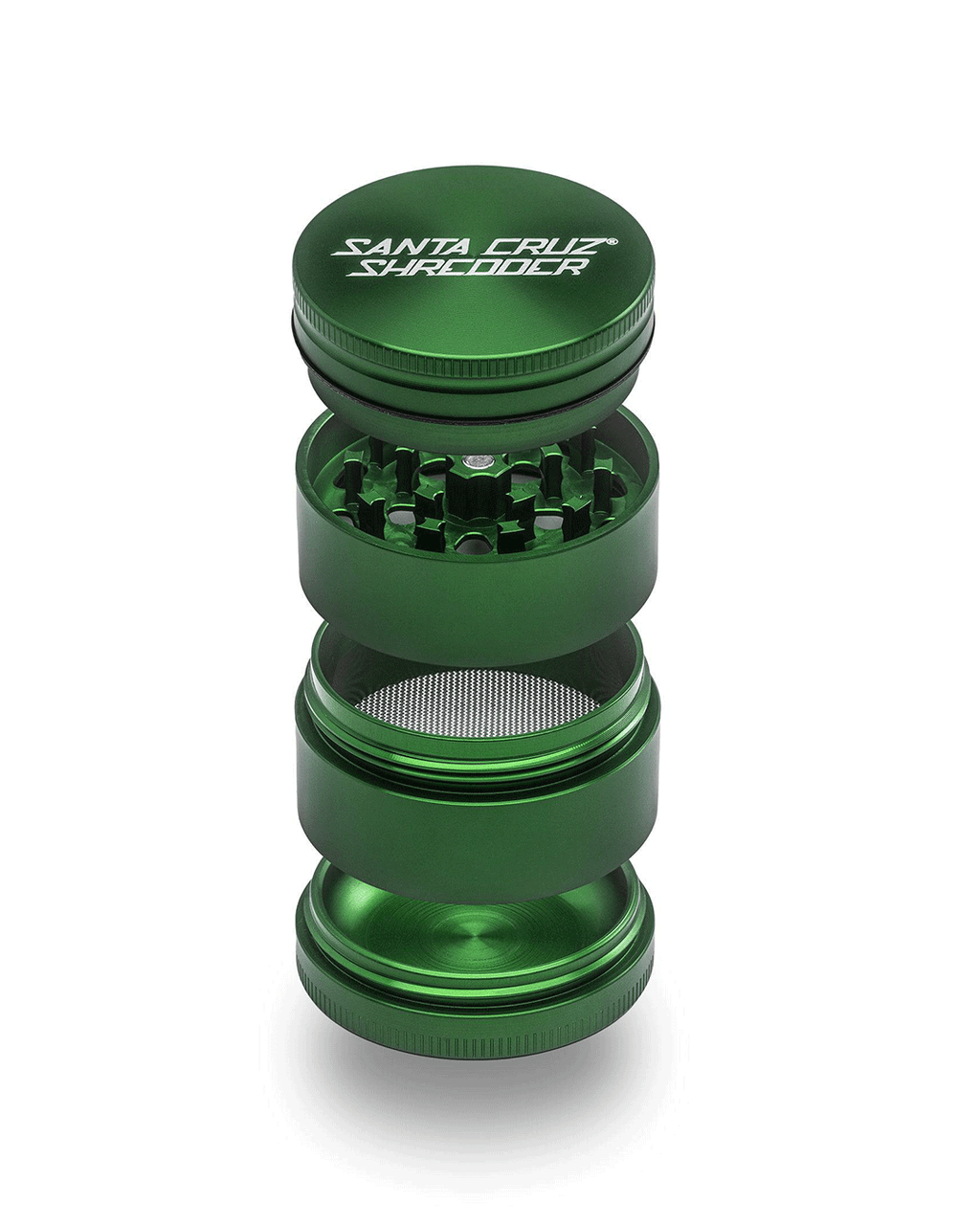 Santa Cruz Shredder - Aluminum 4 Piece Herb Grinders - Medium