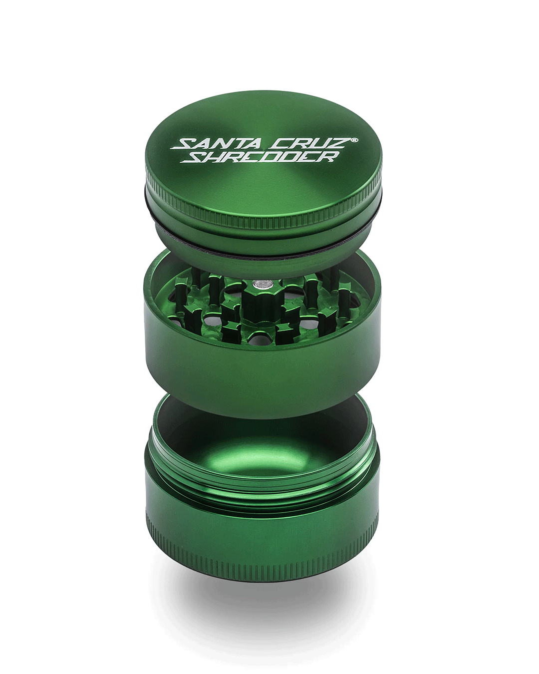 Santa Cruz Shredder - Aluminum 3 Piece Herb Grinders - Medium