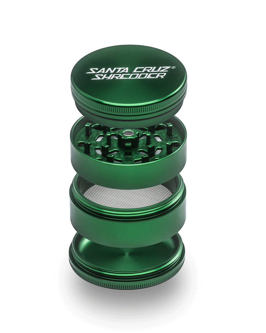 Santa Cruz Shredder - Aluminum 4 Piece Herb Grinders - Large