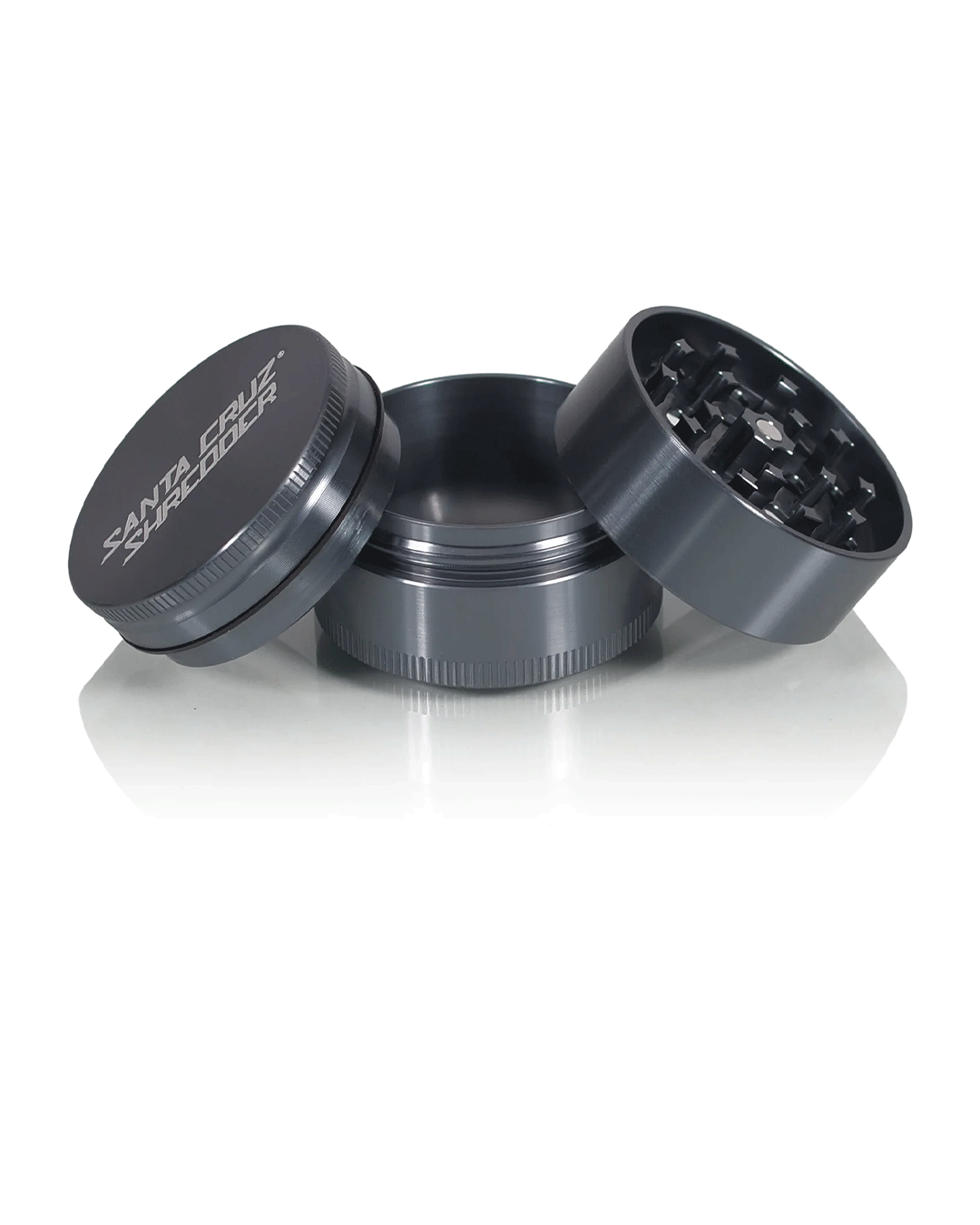 Santa Cruz Shredder - Aluminum 3 Piece Herb Grinders - Medium