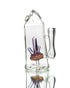 Digger Glass - Purple/Clear Crystal Bubbler