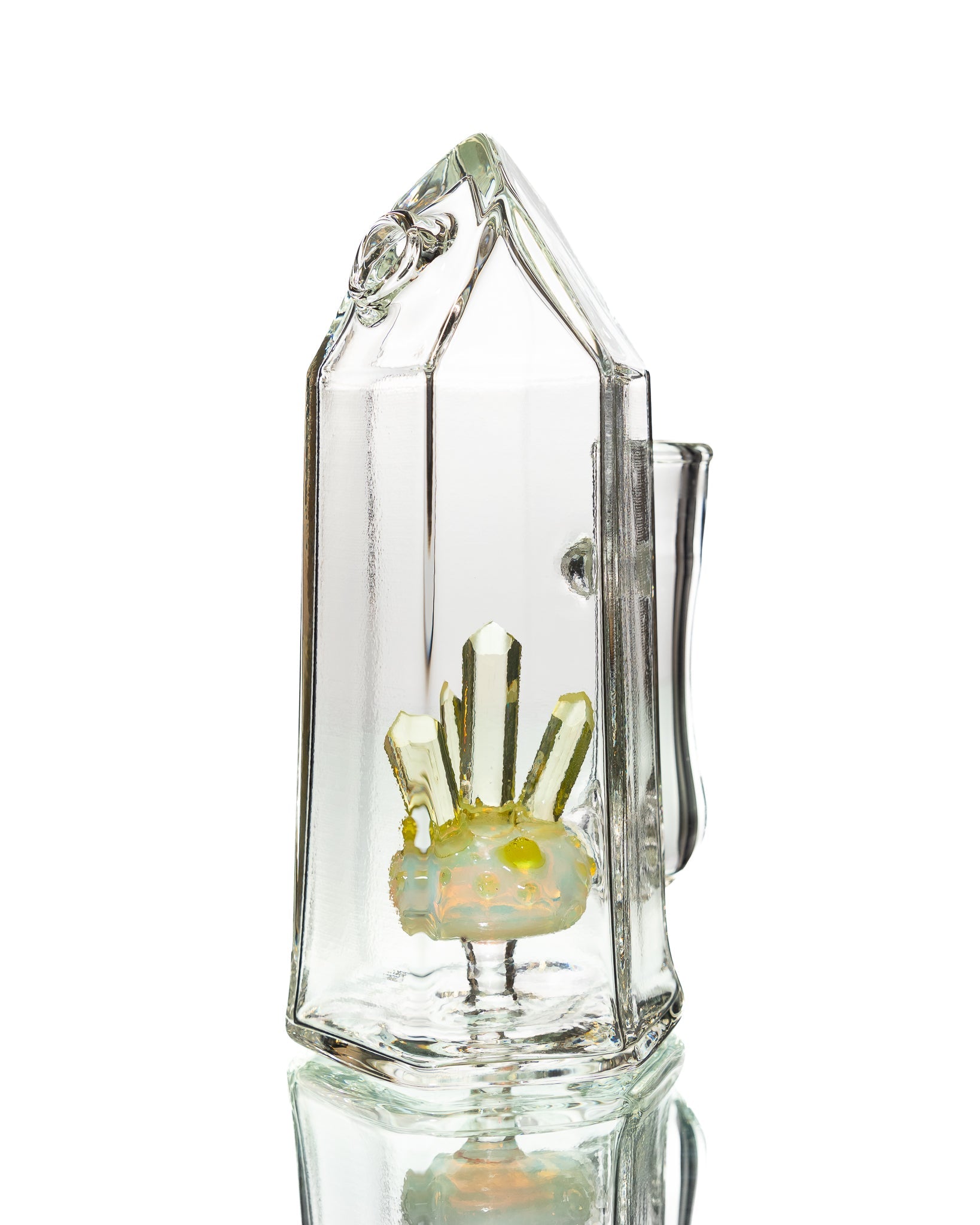 Digger Glass - Crystal Jammer - Yellow & Clear
