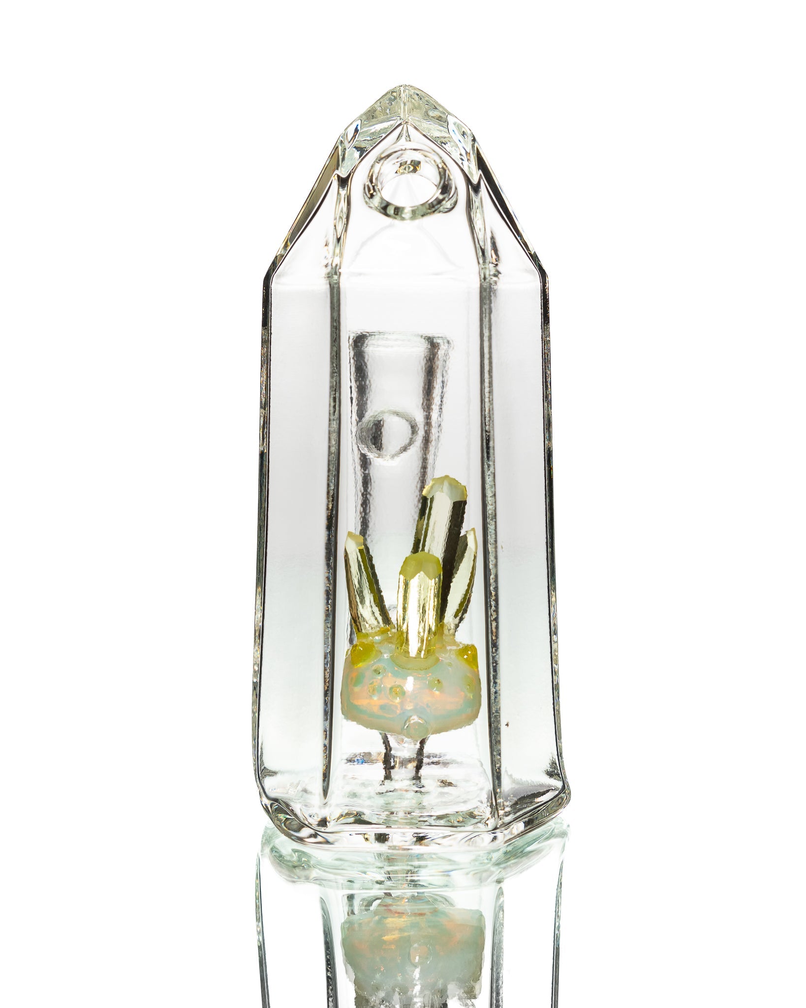 Digger Glass - Crystal Jammer - Yellow & Clear