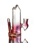 Digger Glass - Clear/Purple Crystal Bubbler