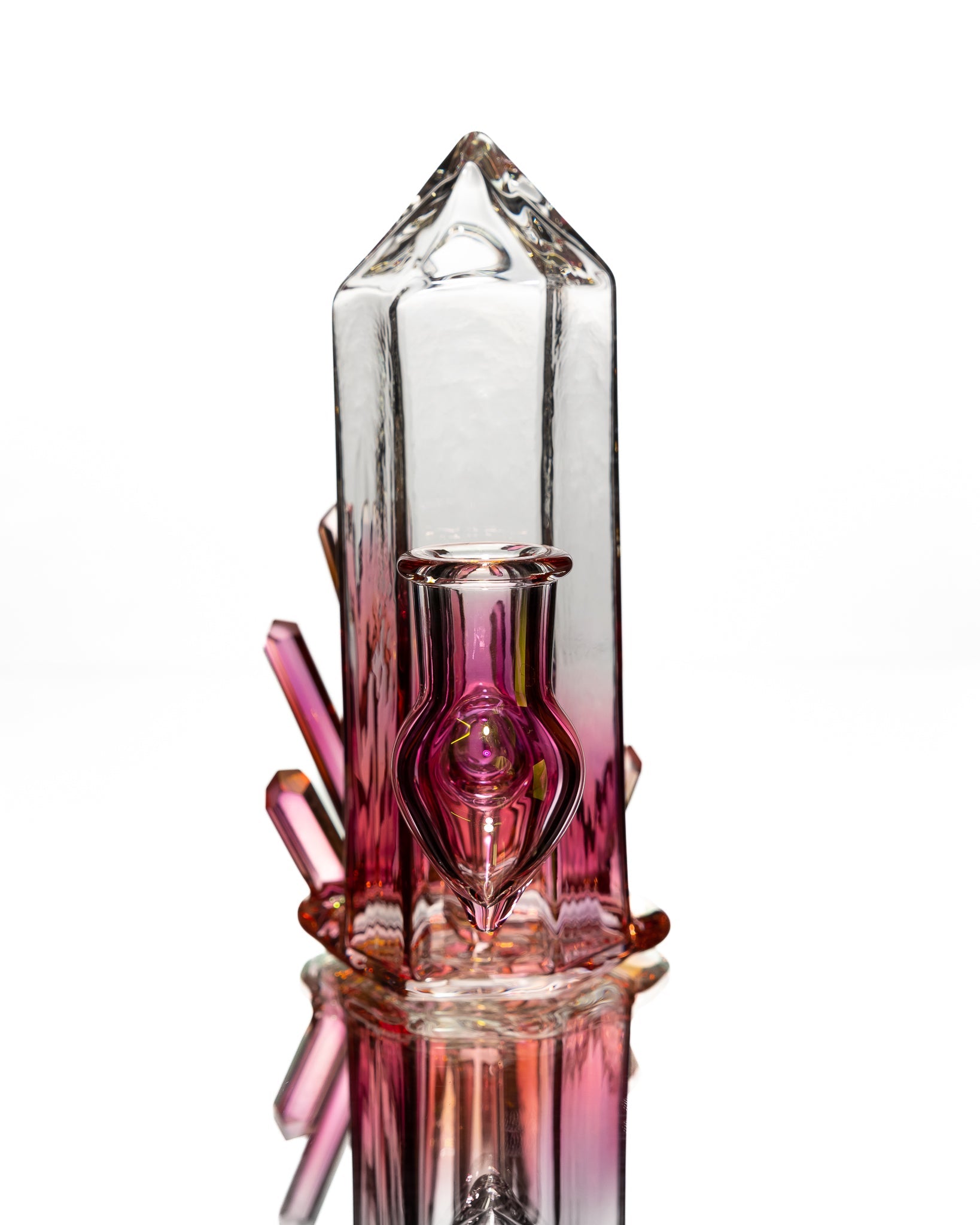 Digger Glass - Crystal Jammer - Clear & Purple