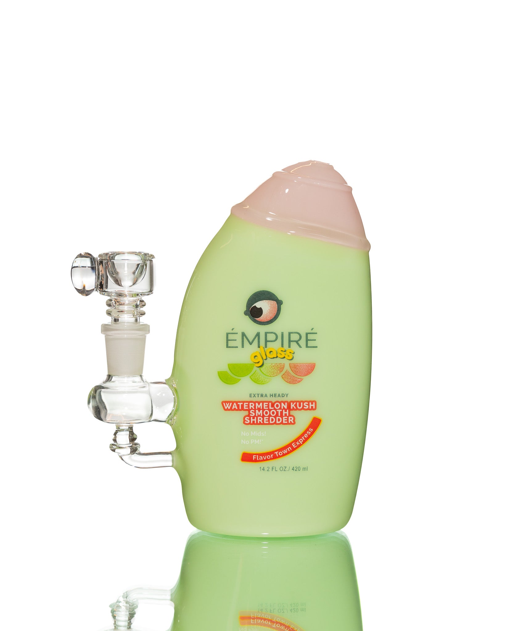 Empire Glassworks - Mini Rig - Watermelon Kush Shampoo Bottle