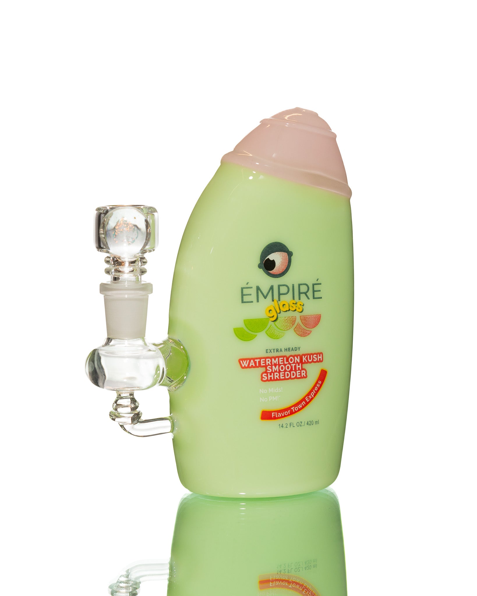 Empire Glassworks - Mini Rig - Watermelon Kush Shampoo Bottle