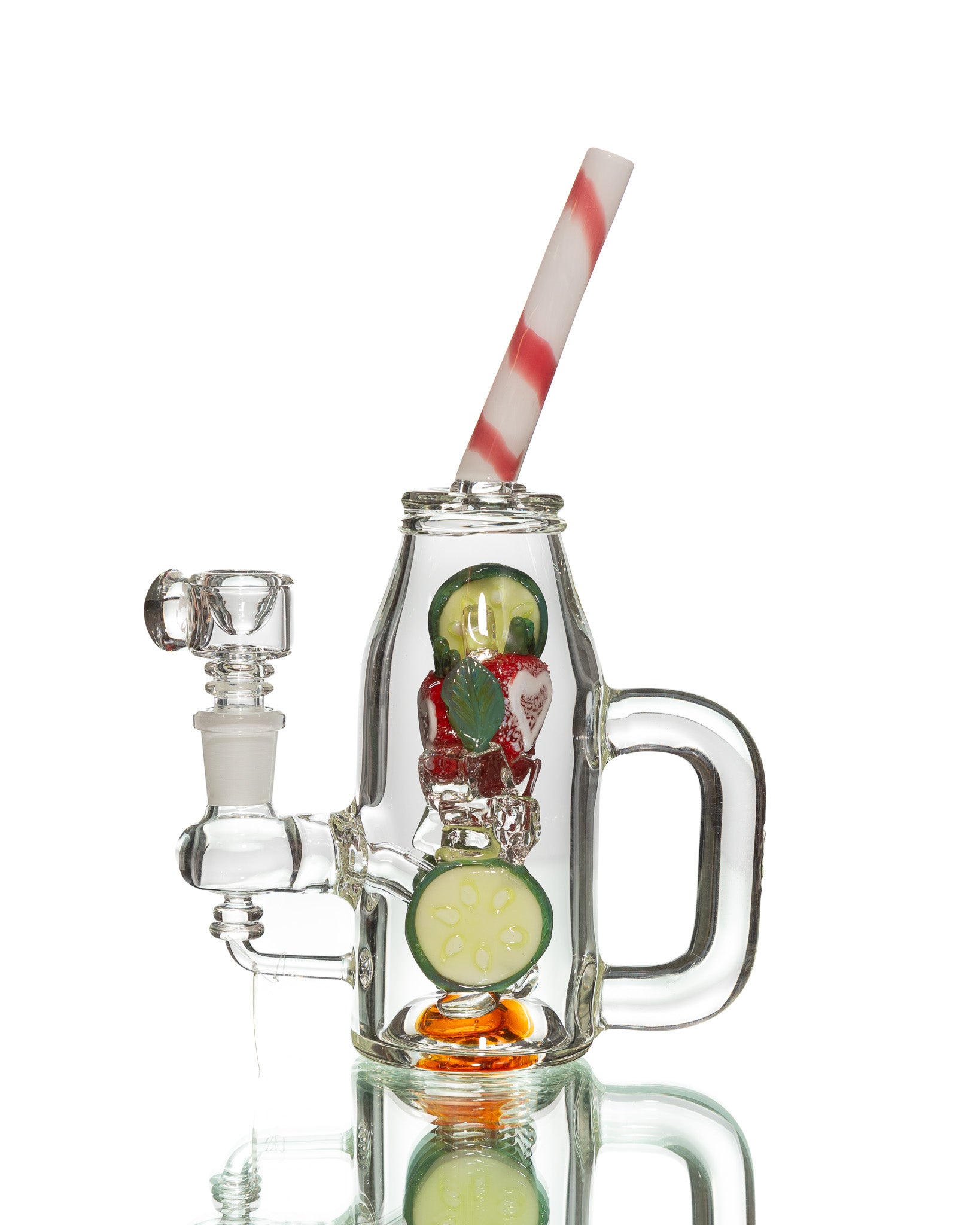 Empire Glassworks - Icy Strawberry Cucumber Detox Water Pipe