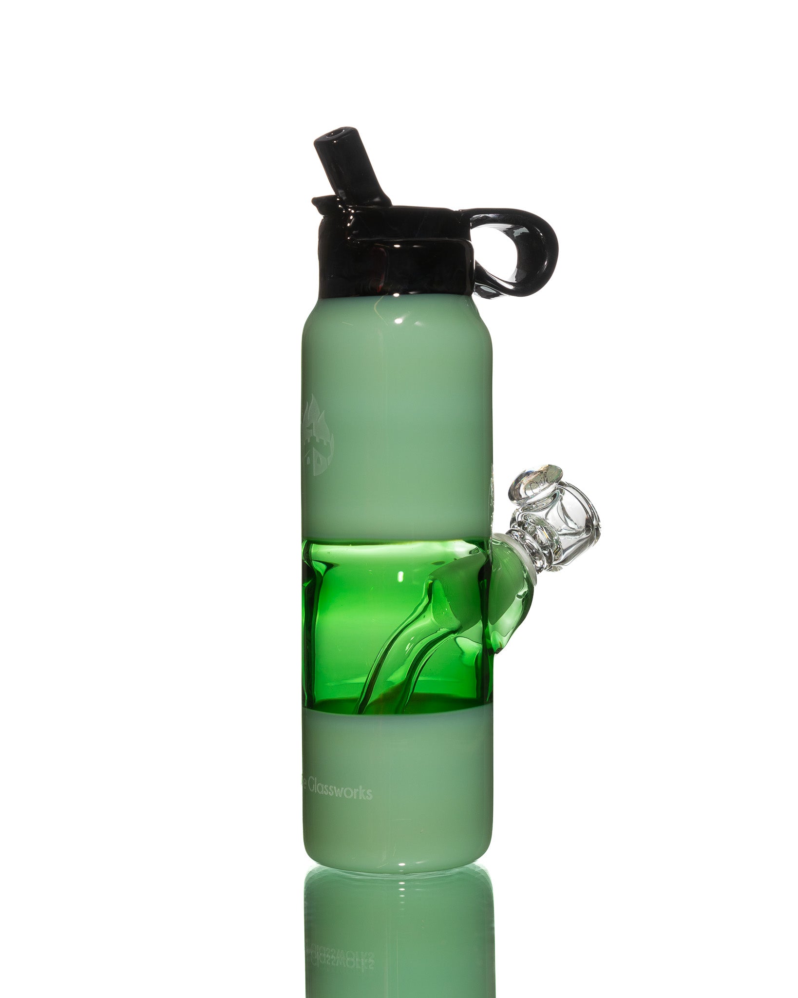 Empire Glassworks - Forest Green Water Bottle Water Pipe