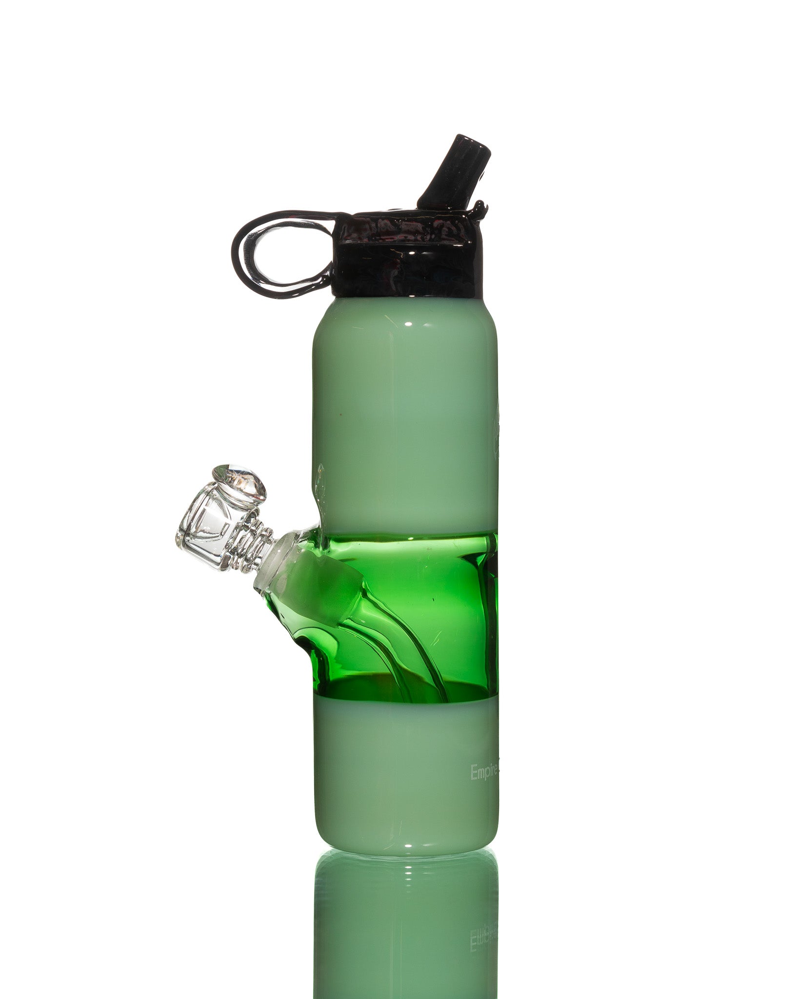 Empire Glassworks - Water Pipe - Water Bottle Forest Green