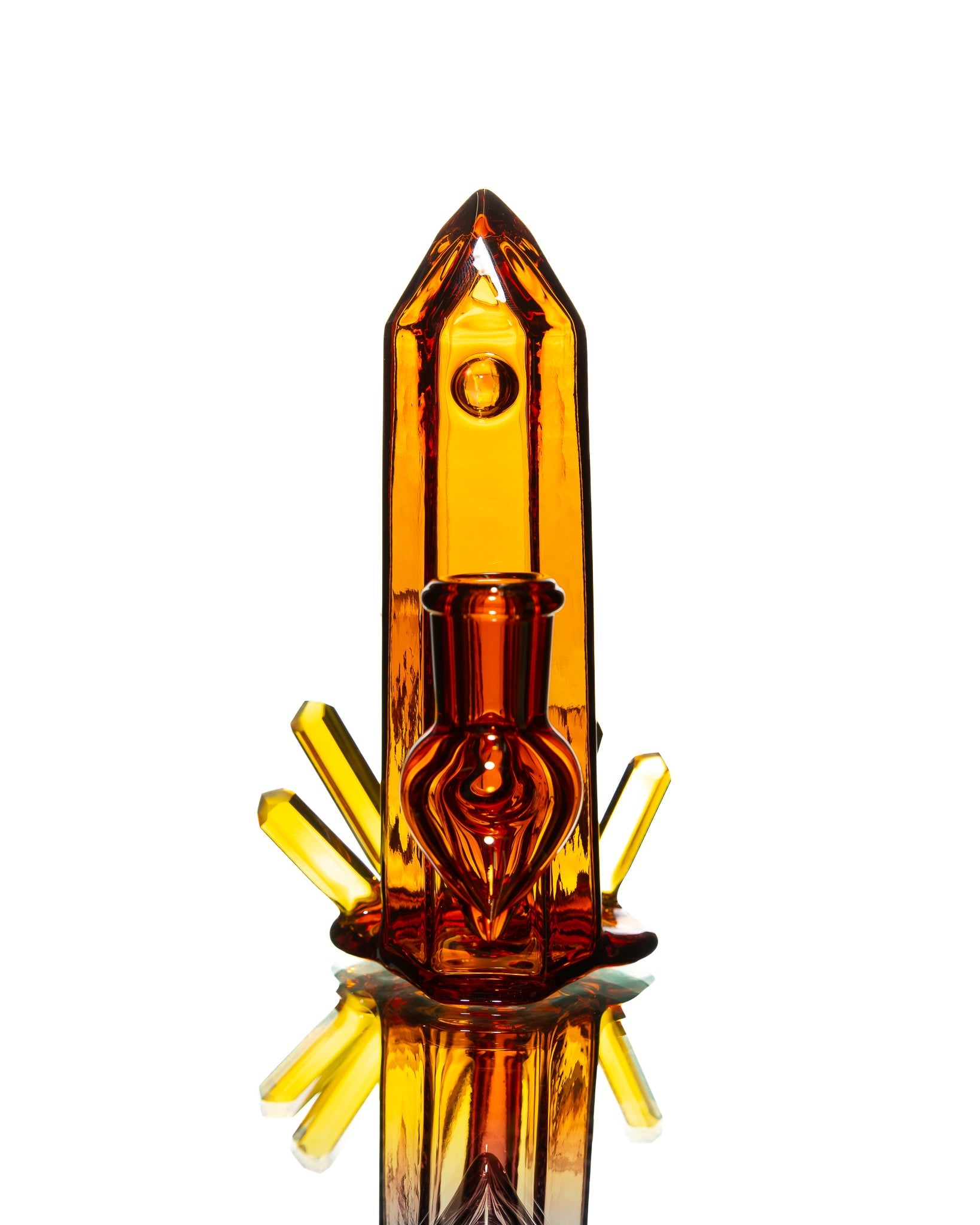 Digger Glass - Mini Crystal Jammer - Orange