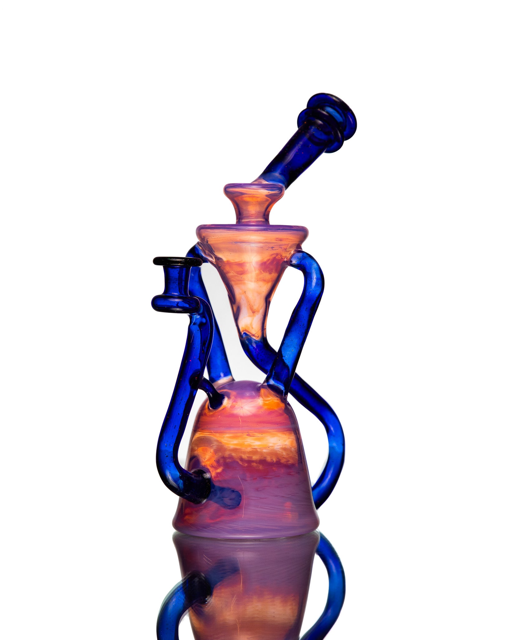ManChild Glass - Duel Uptake - Rose Quartz & Cobalt (Crushed Opal)