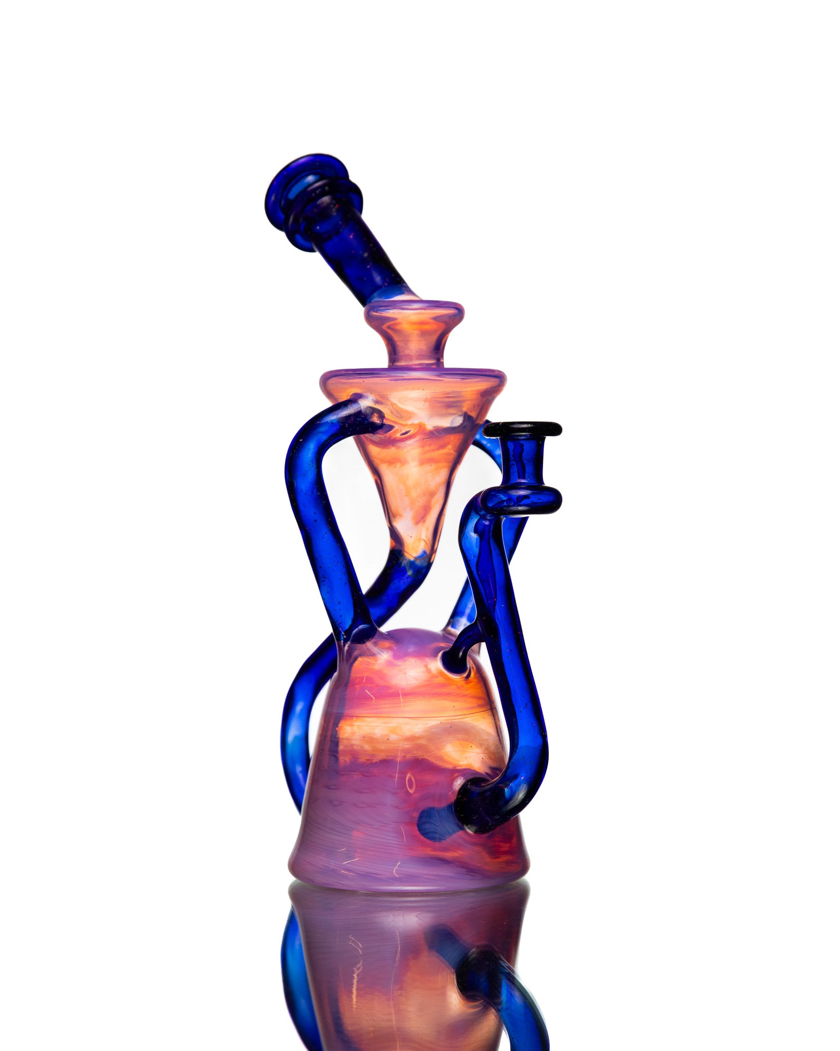 ManChild Glass - Duel Uptake - Rose Quartz & Cobalt (Crushed Opal)