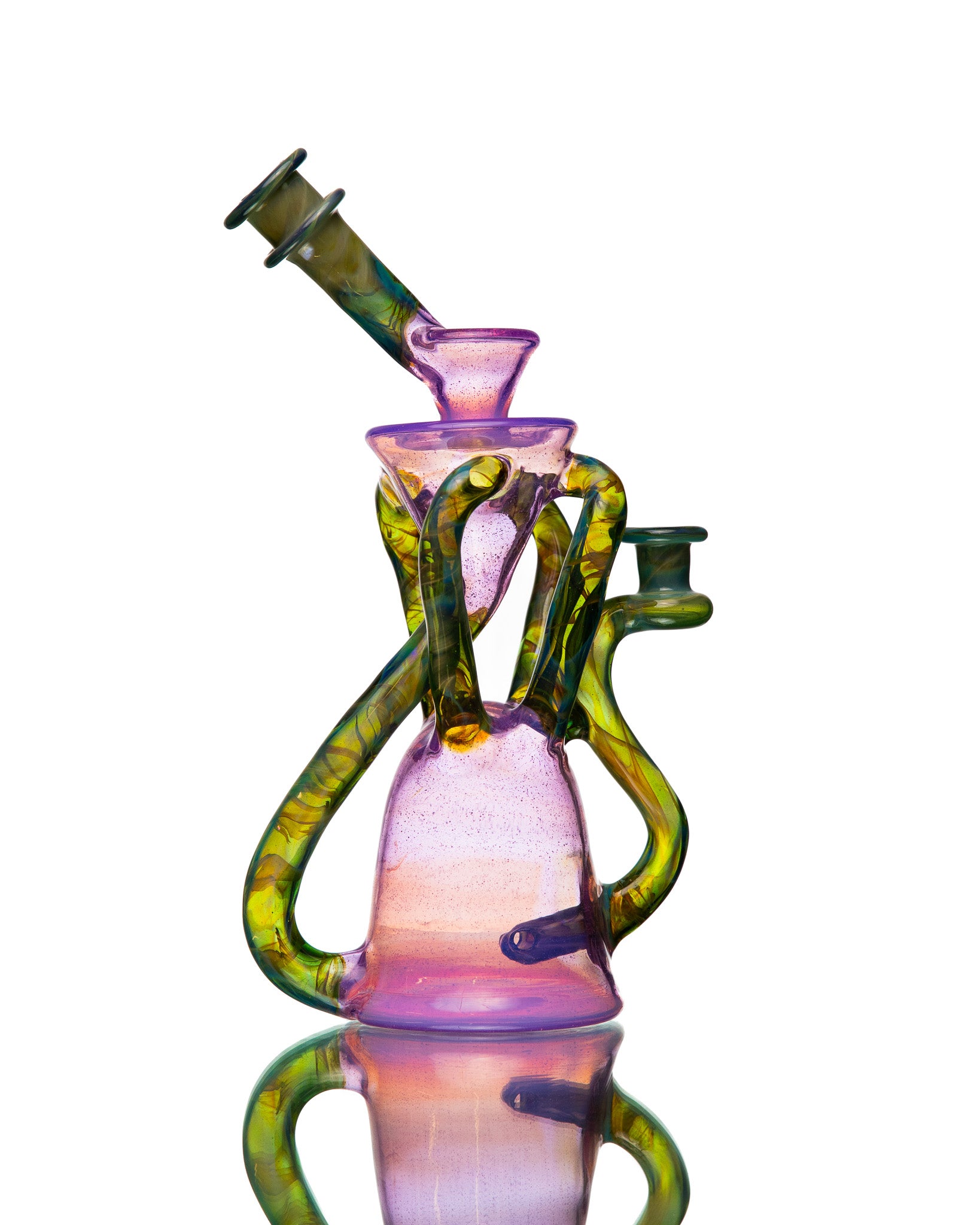 ManChild Glass - Quad Uptake - Purple Lilac & I.O. Star