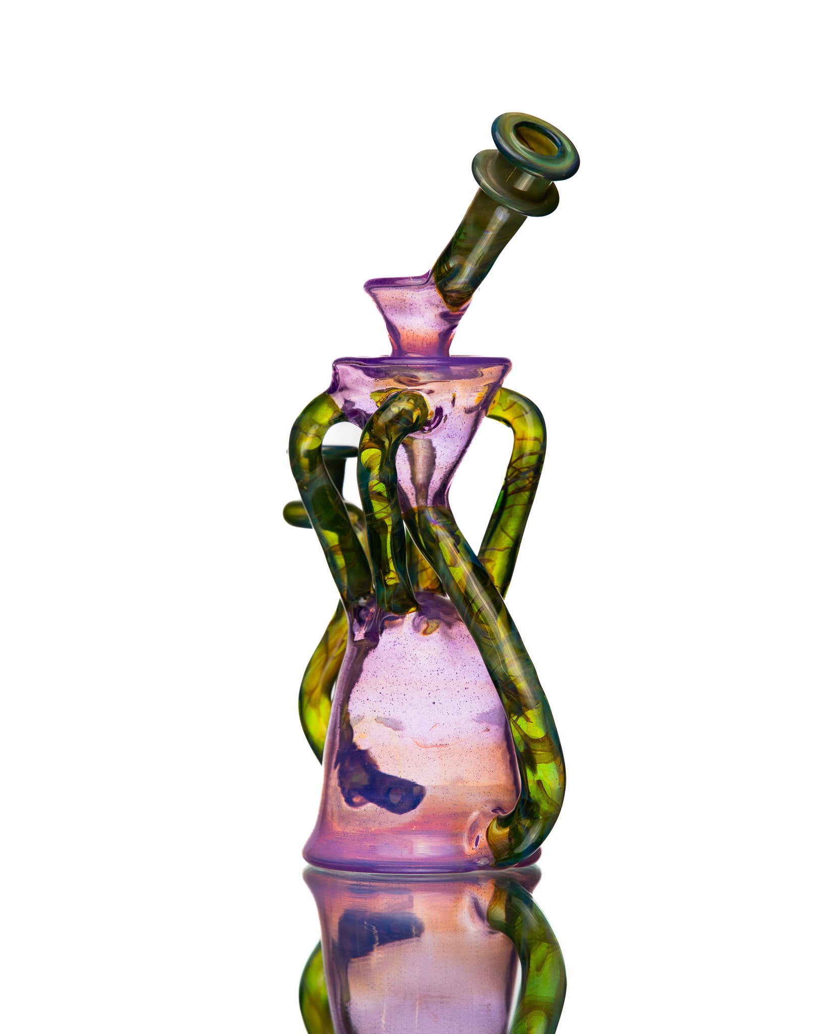 ManChild Glass - Quad Uptake - Purple Lilac & I.O. Star