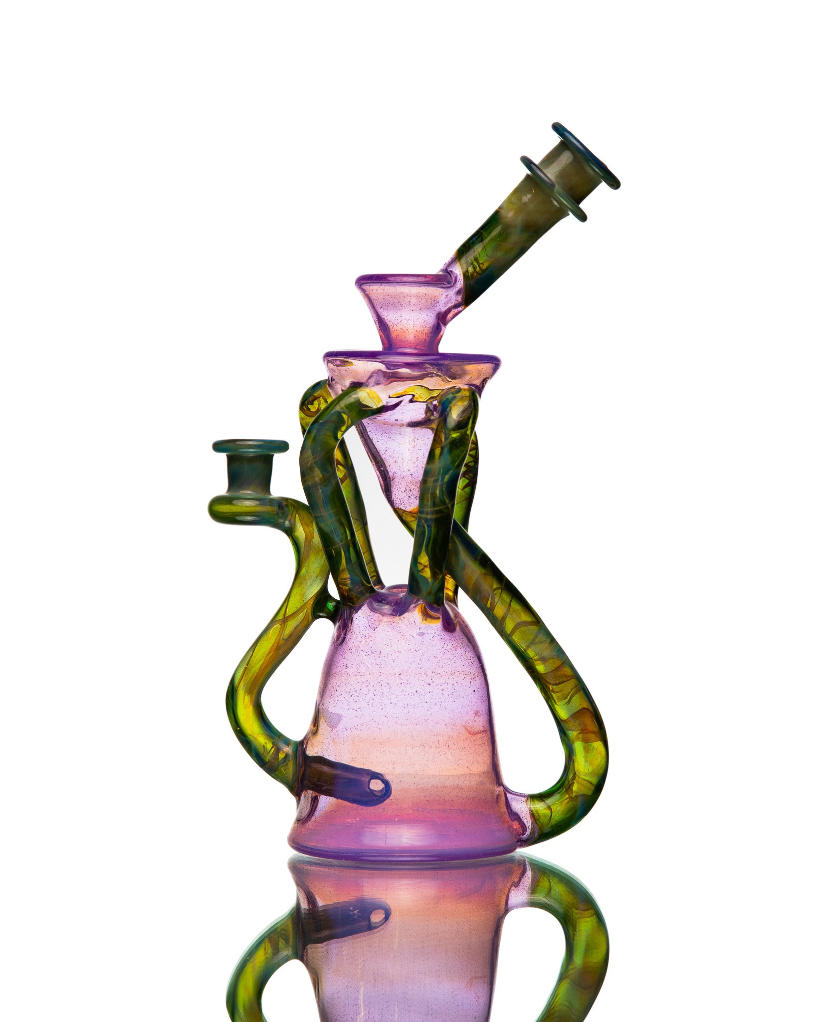 ManChild Glass - Quad Uptake - Purple Lilac & I.O. Star