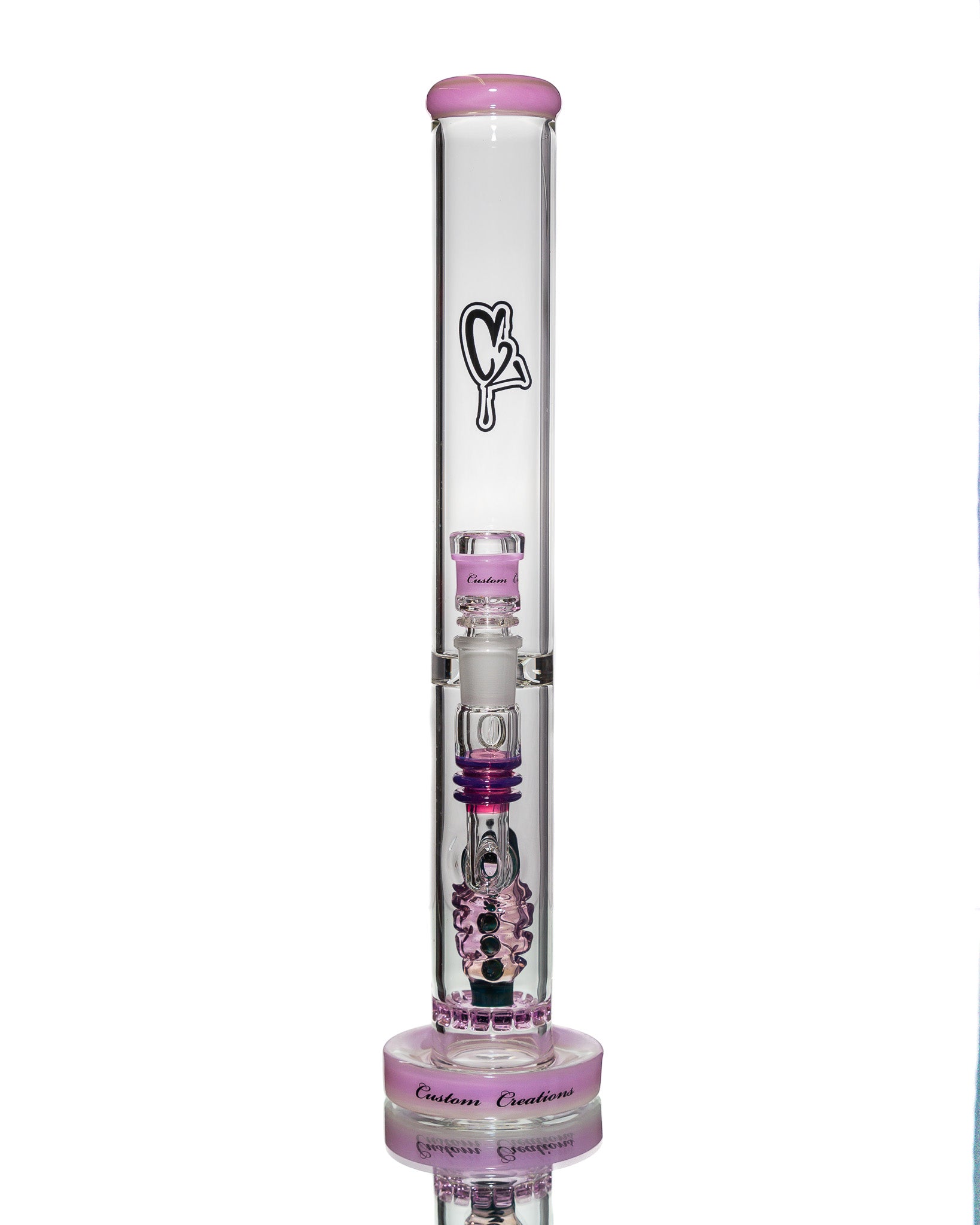 C2 Custom Creations - Straight Tube - Pink Spikes