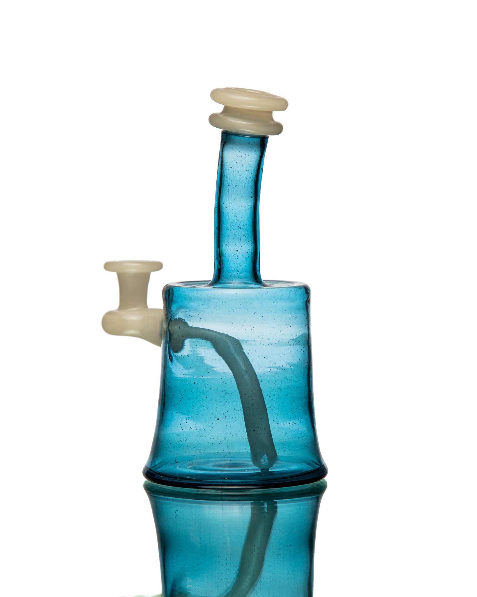 ManChild Glass - Mini Tube - Atomic Stardust & White Satin (UV)