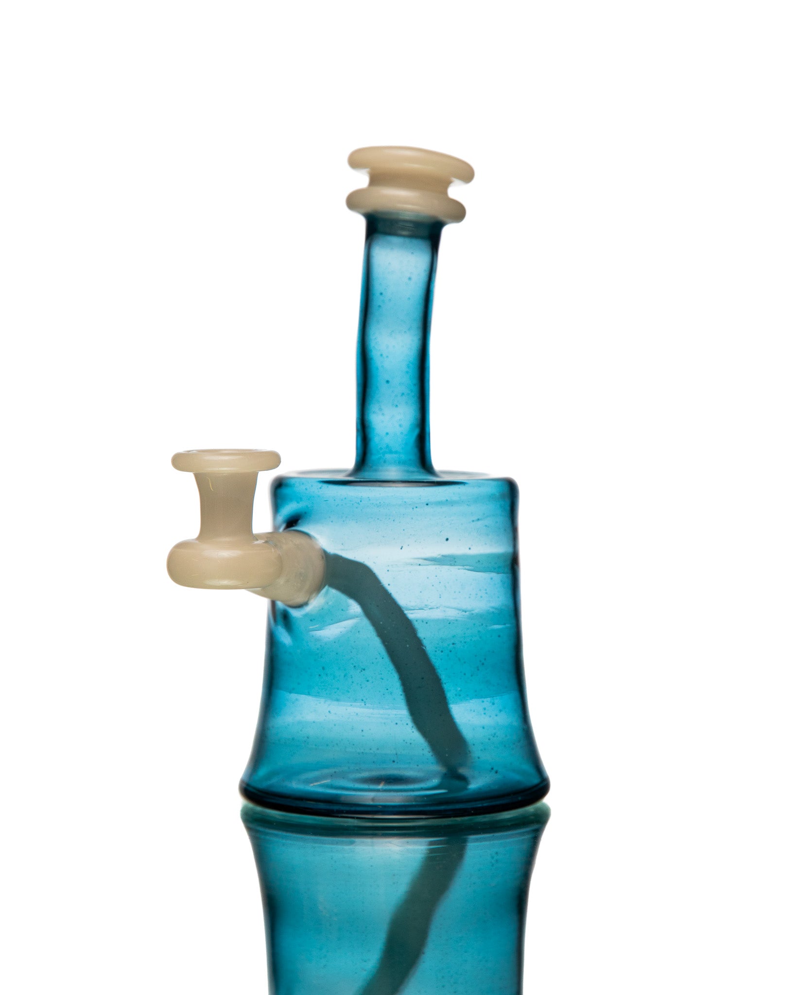 ManChild Glass - Mini Tube - Atomic Stardust & White Satin (UV)