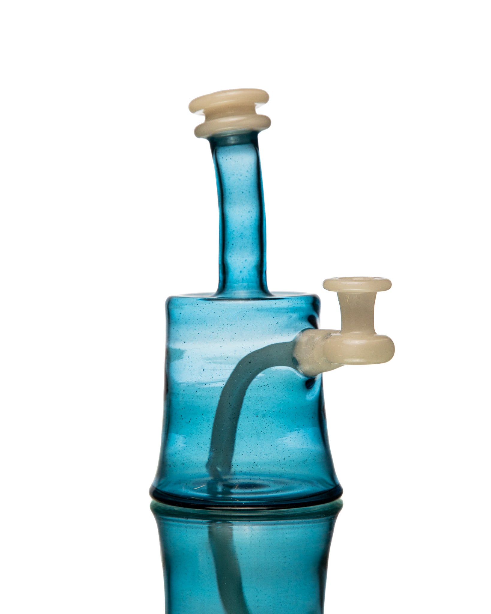 ManChild Glass - Mini Tube - Atomic Stardust & White Satin (UV)