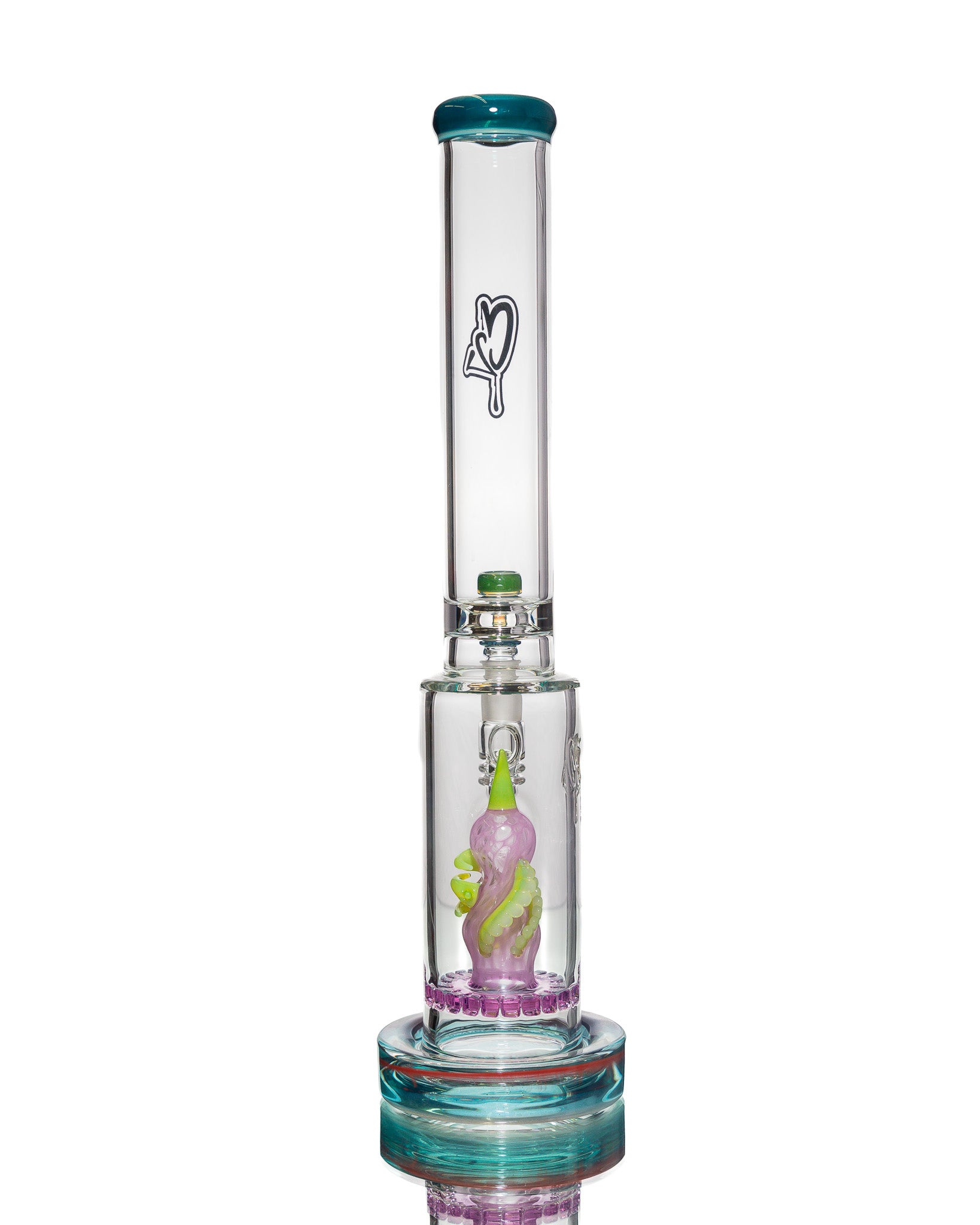 C2 Custom Creations - Straight Tube - Pink & Green Tentacle