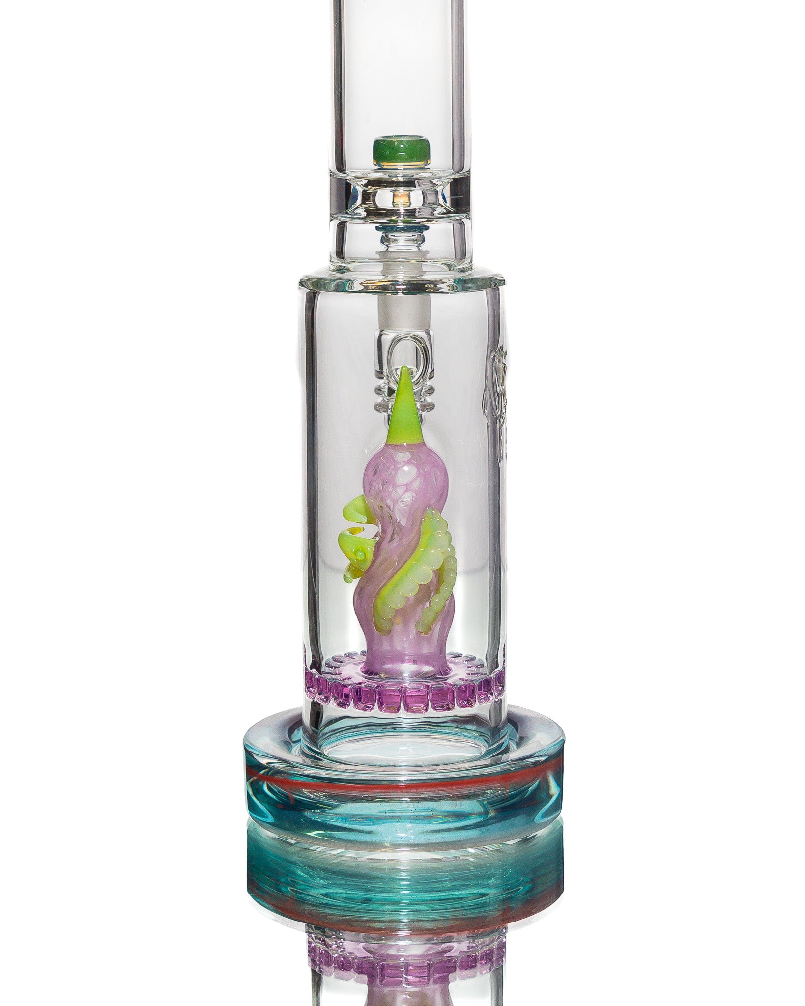C2 Custom Creations - Straight Tube - Pink & Green Tentacle
