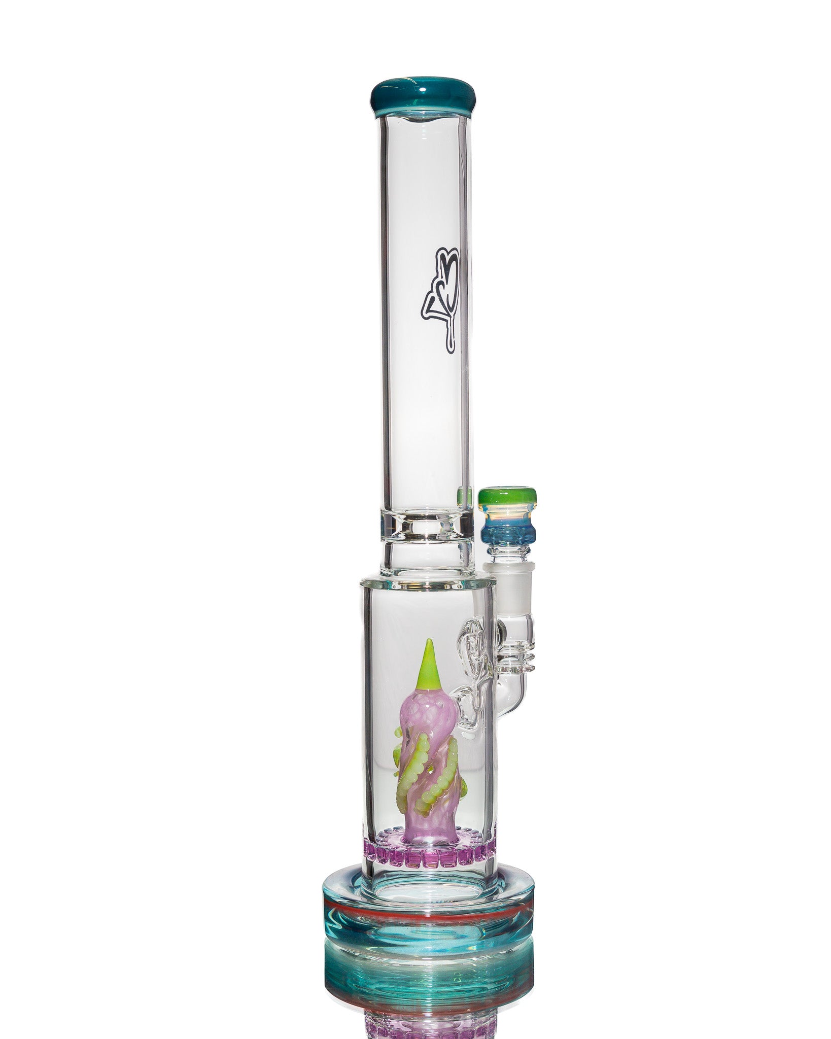 C2 Custom Creations - Straight Tube - Pink & Green Tentacle