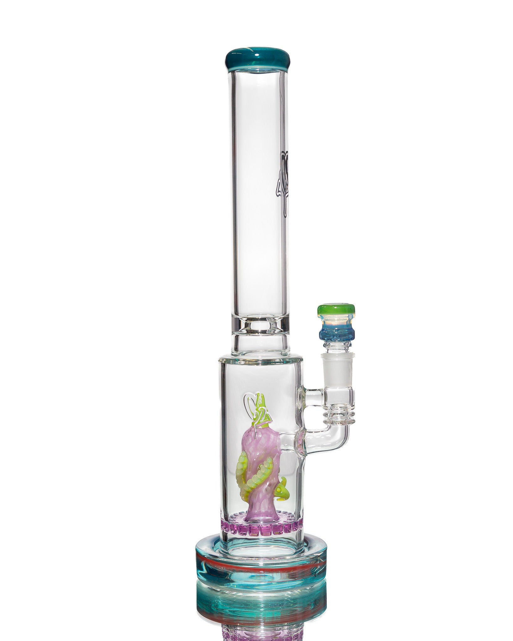 C2 Custom Creations - Straight Tube - Pink & Green Tentacle