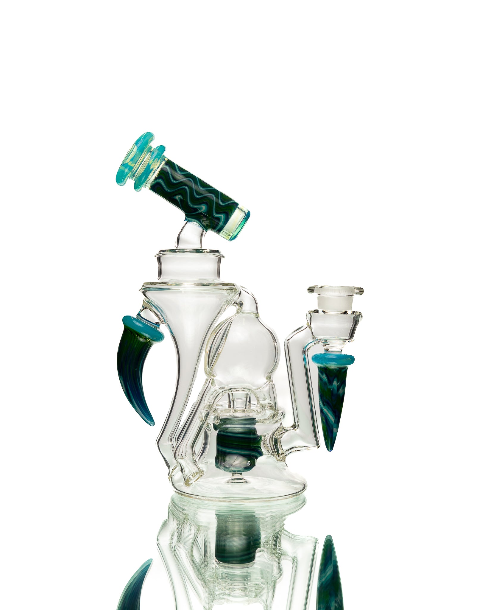 Aaron B - Horn Recycler - Clear, Green & Blue