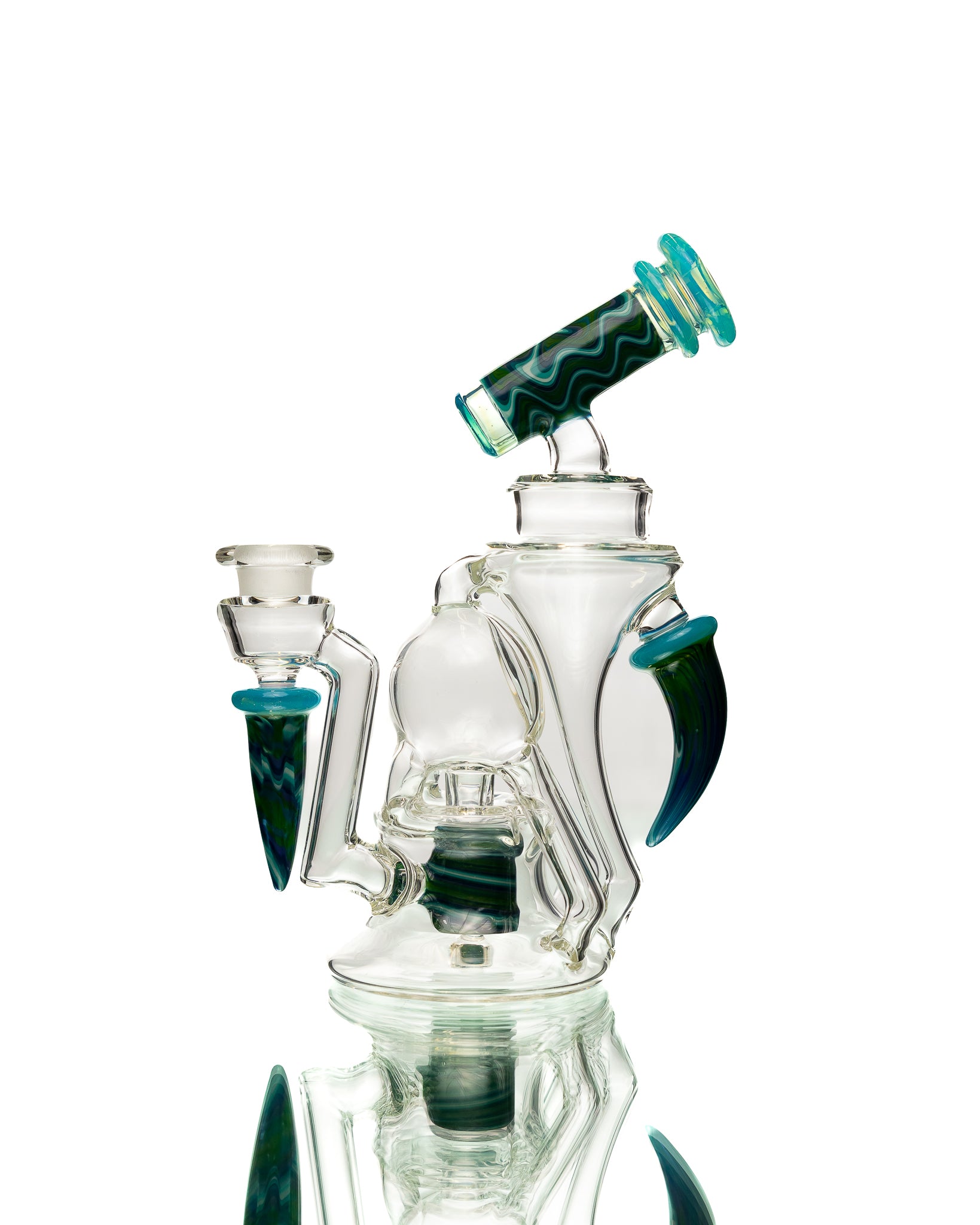 Aaron B - Horn Recycler - Clear, Green & Blue
