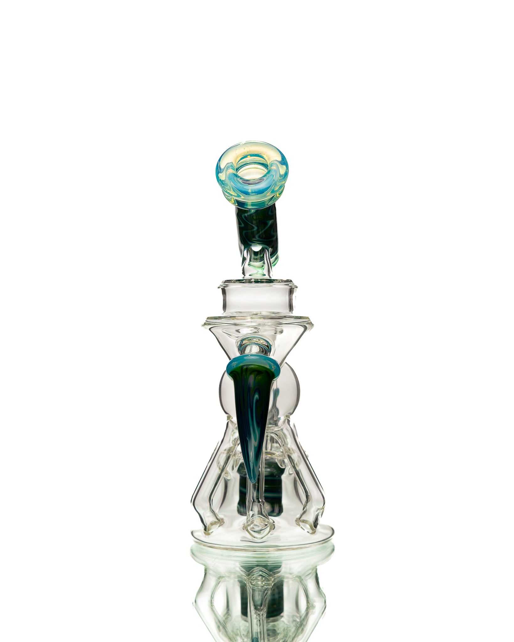 Aaron B - Horn Recycler - Clear, Green & Blue
