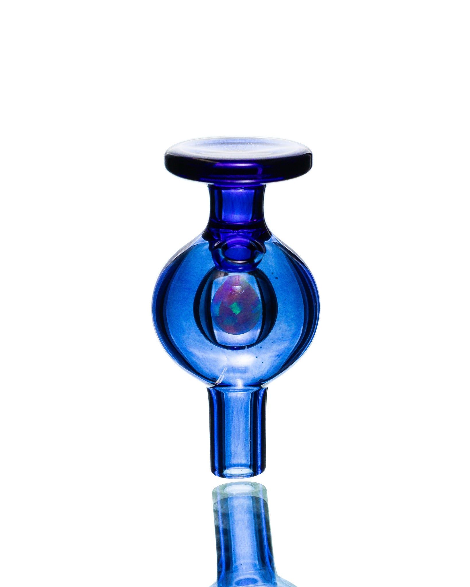 Soup Glass - Dark Blue Bubble Cap