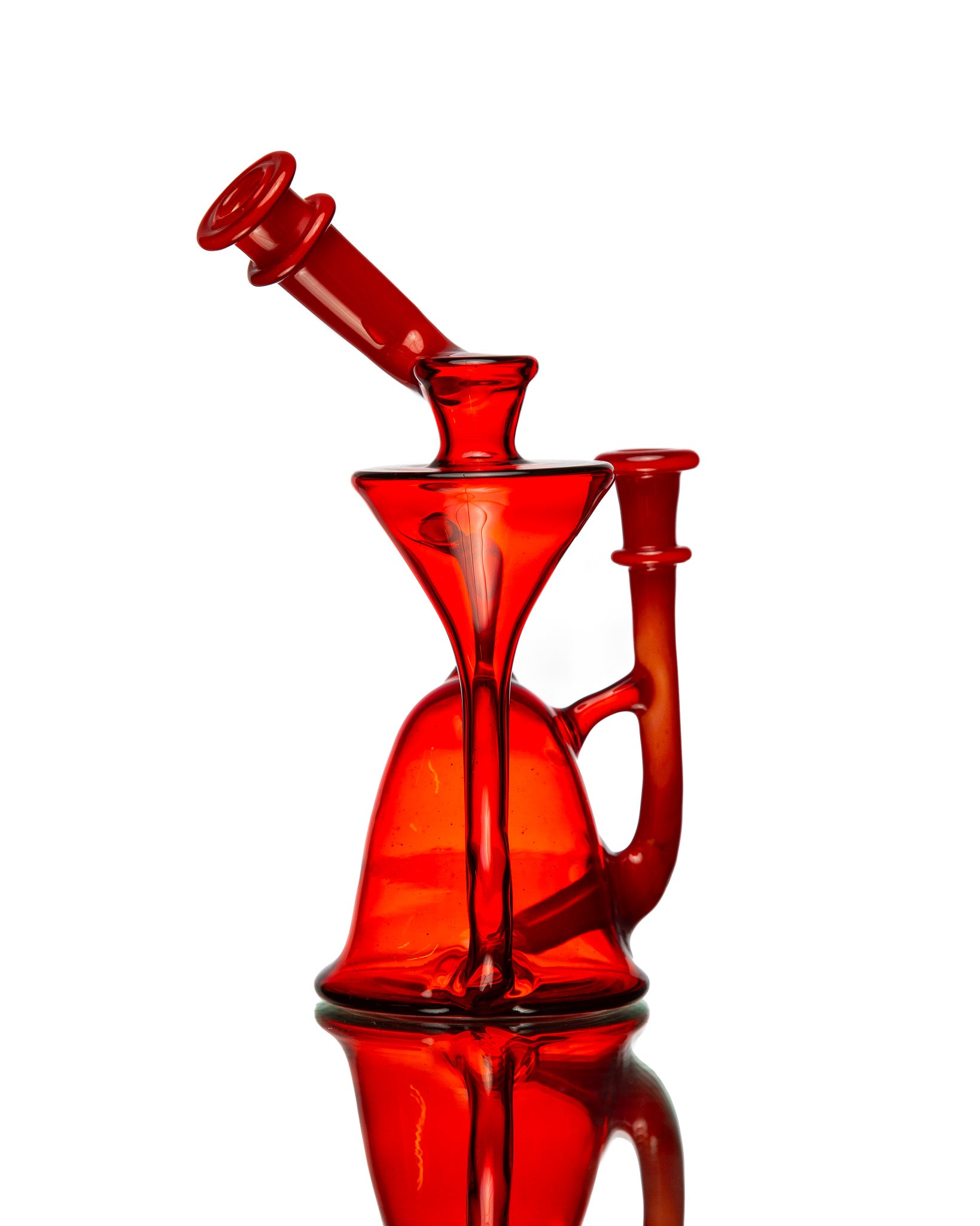 ManChild Glass - Side Saddle Recycler - Pomegranate & 
