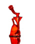 ManChild Glass - Pomegranate & "That Fuego" Side Saddle Recycler